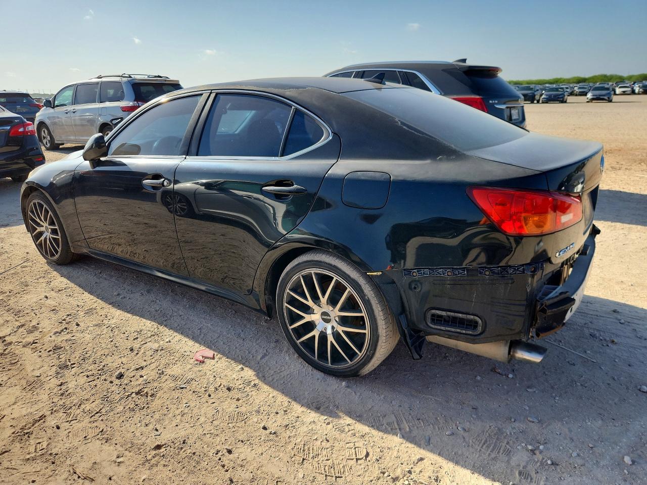 2008 Lexus Is 250 Base Black vin: JTHBK262785071037