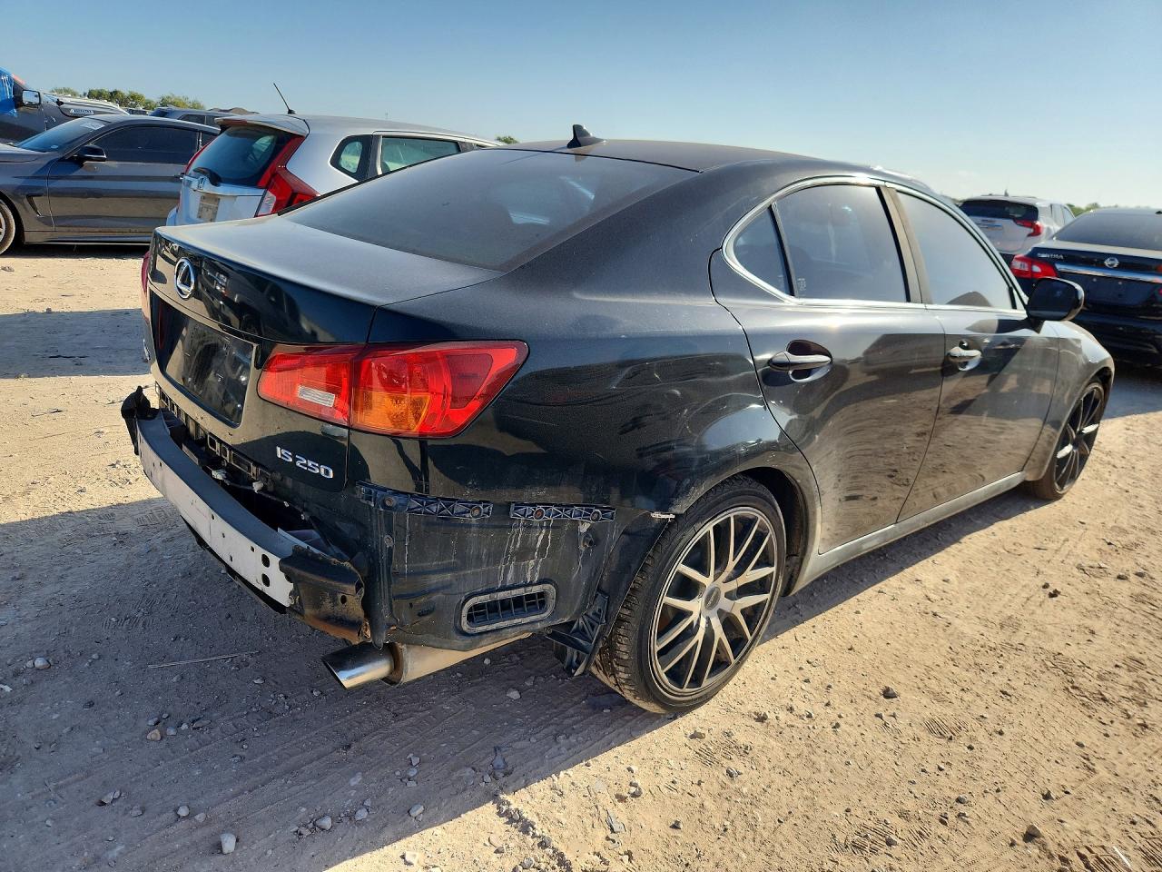 2008 Lexus Is 250 Base Black vin: JTHBK262785071037