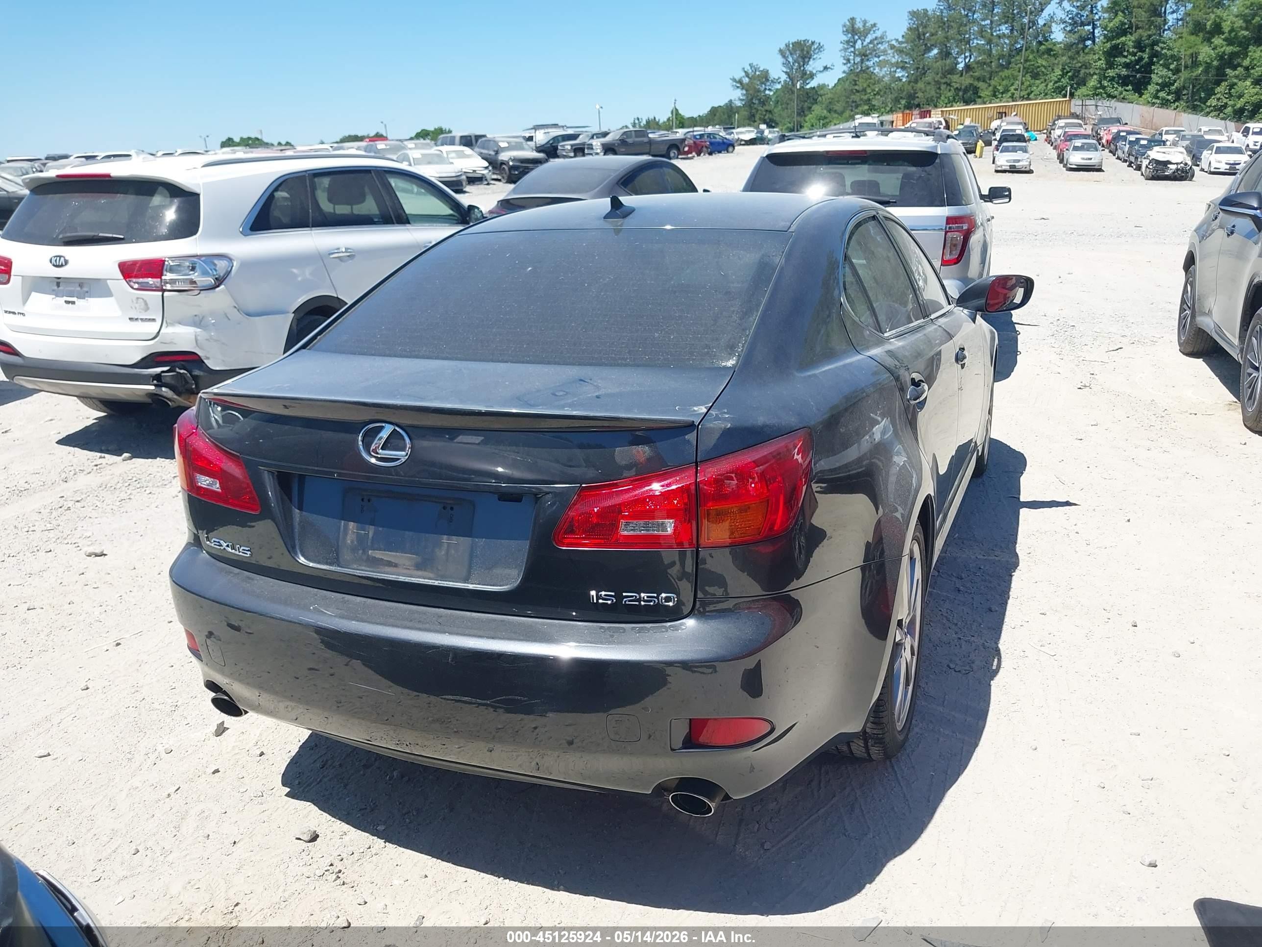 2008 Lexus Is 250   Черный vin: JTHBK262785072544