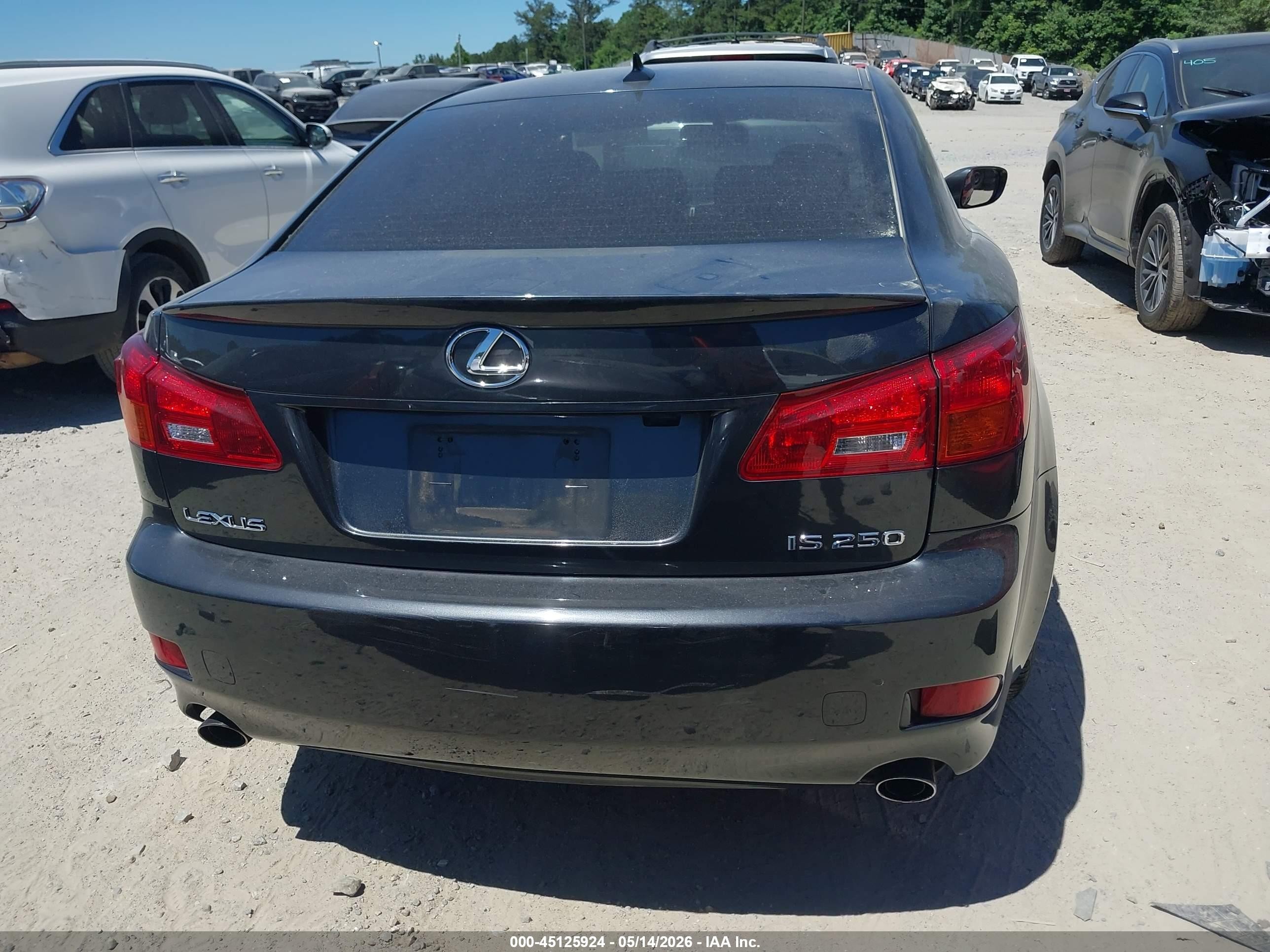 2008 Lexus Is 250   Черный vin: JTHBK262785072544