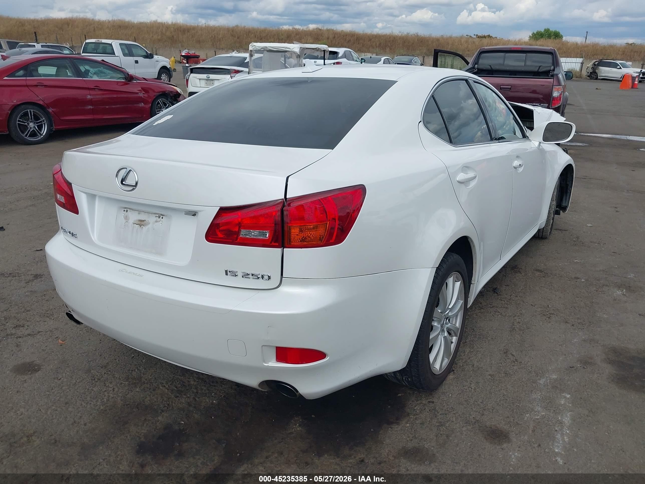 2008 Lexus Is 250   Белый vin: JTHBK262785074164
