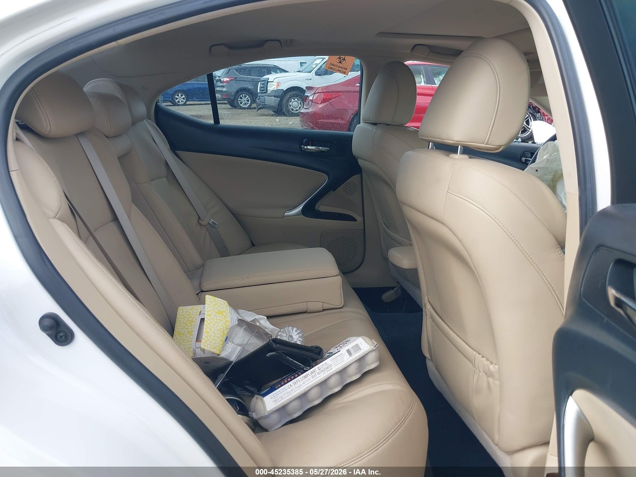 2008 Lexus Is 250   Белый vin: JTHBK262785074164