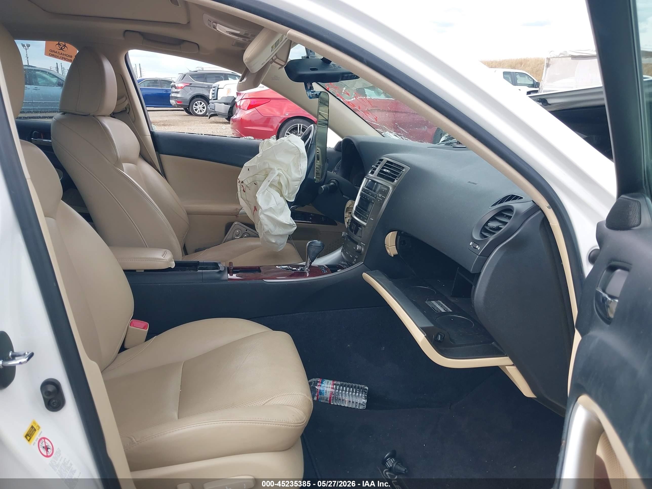 2008 Lexus Is 250   Белый vin: JTHBK262785074164