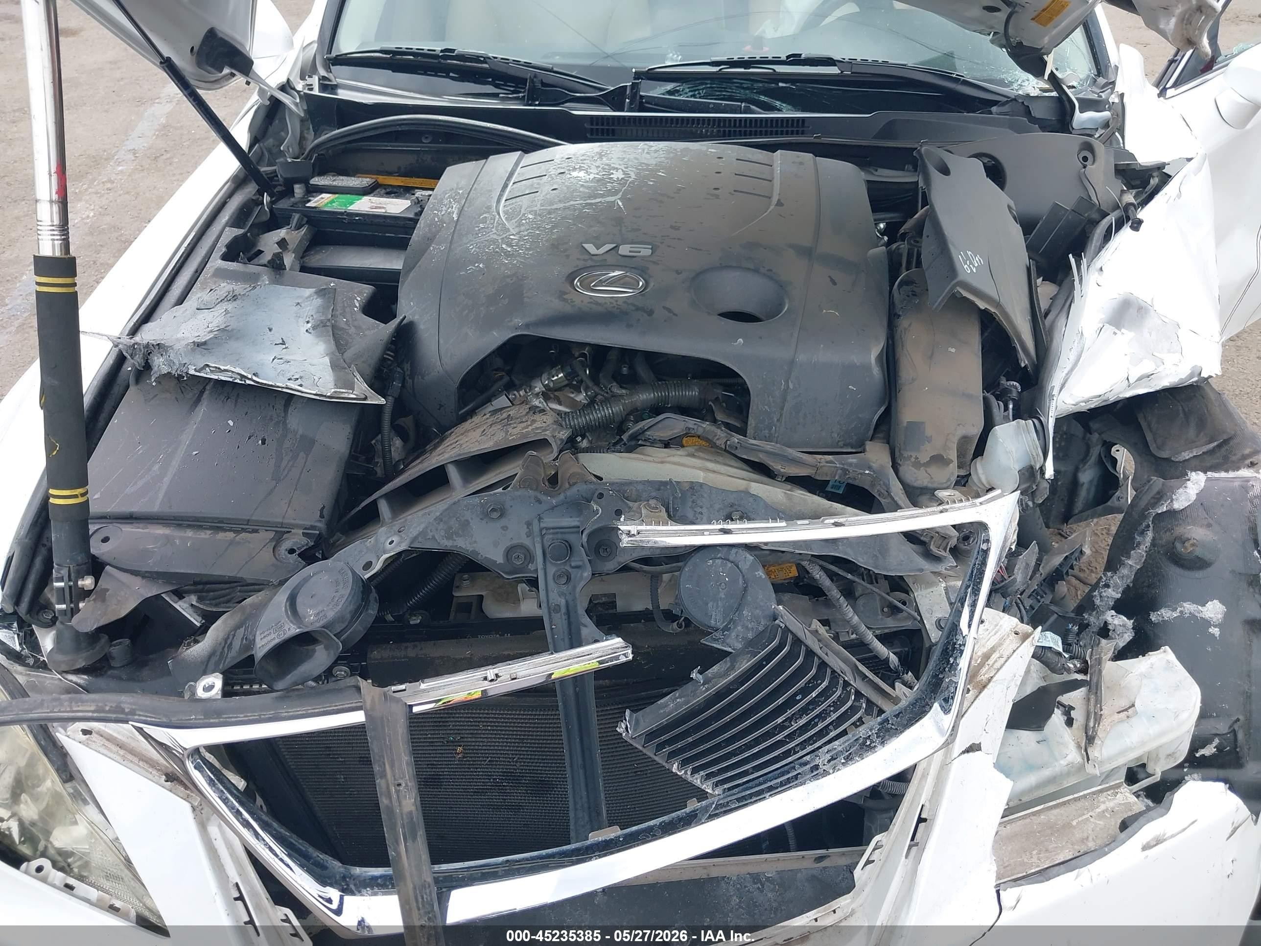 2008 Lexus Is 250   Белый vin: JTHBK262785074164