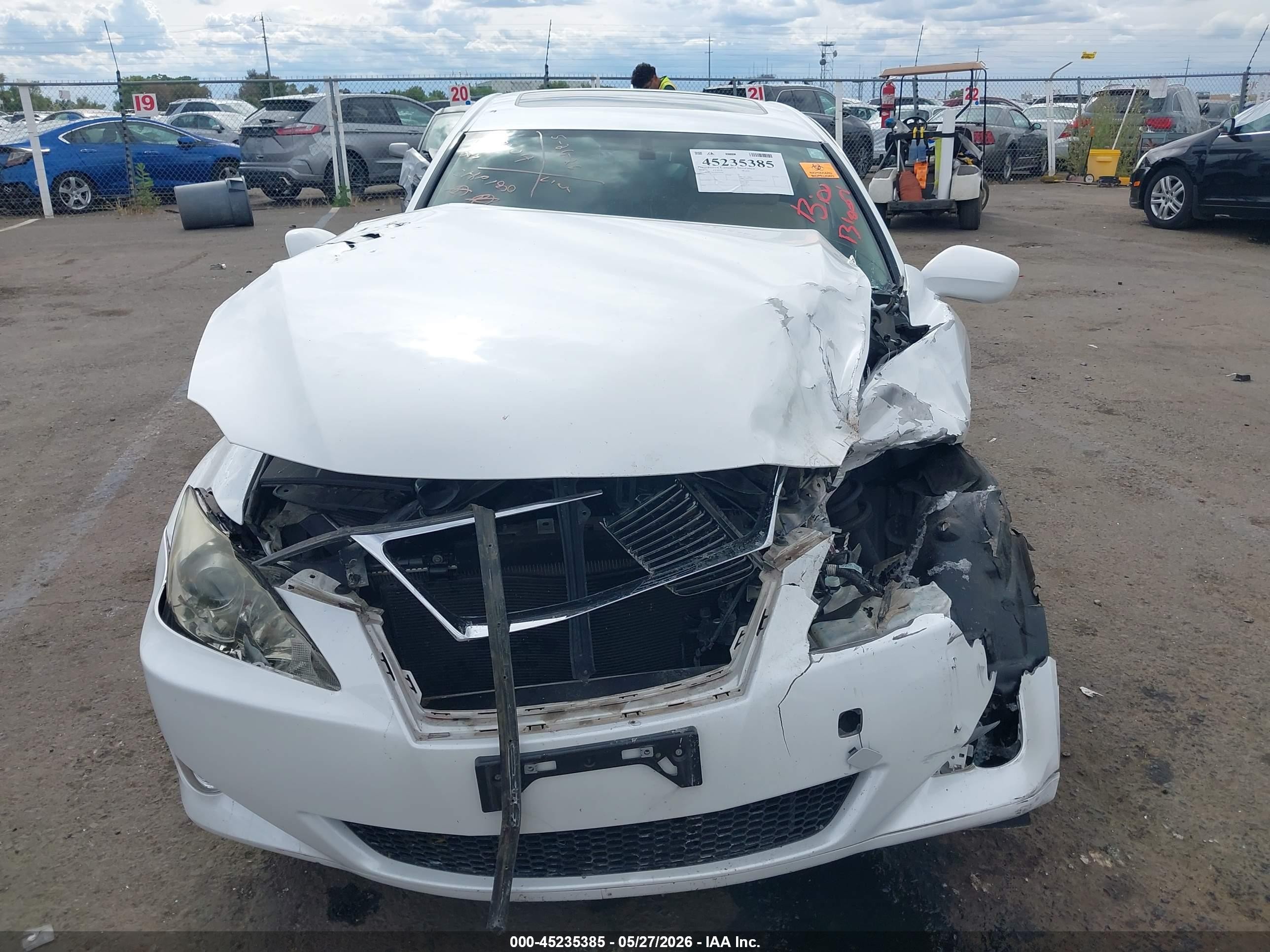 2008 Lexus Is 250   Белый vin: JTHBK262785074164