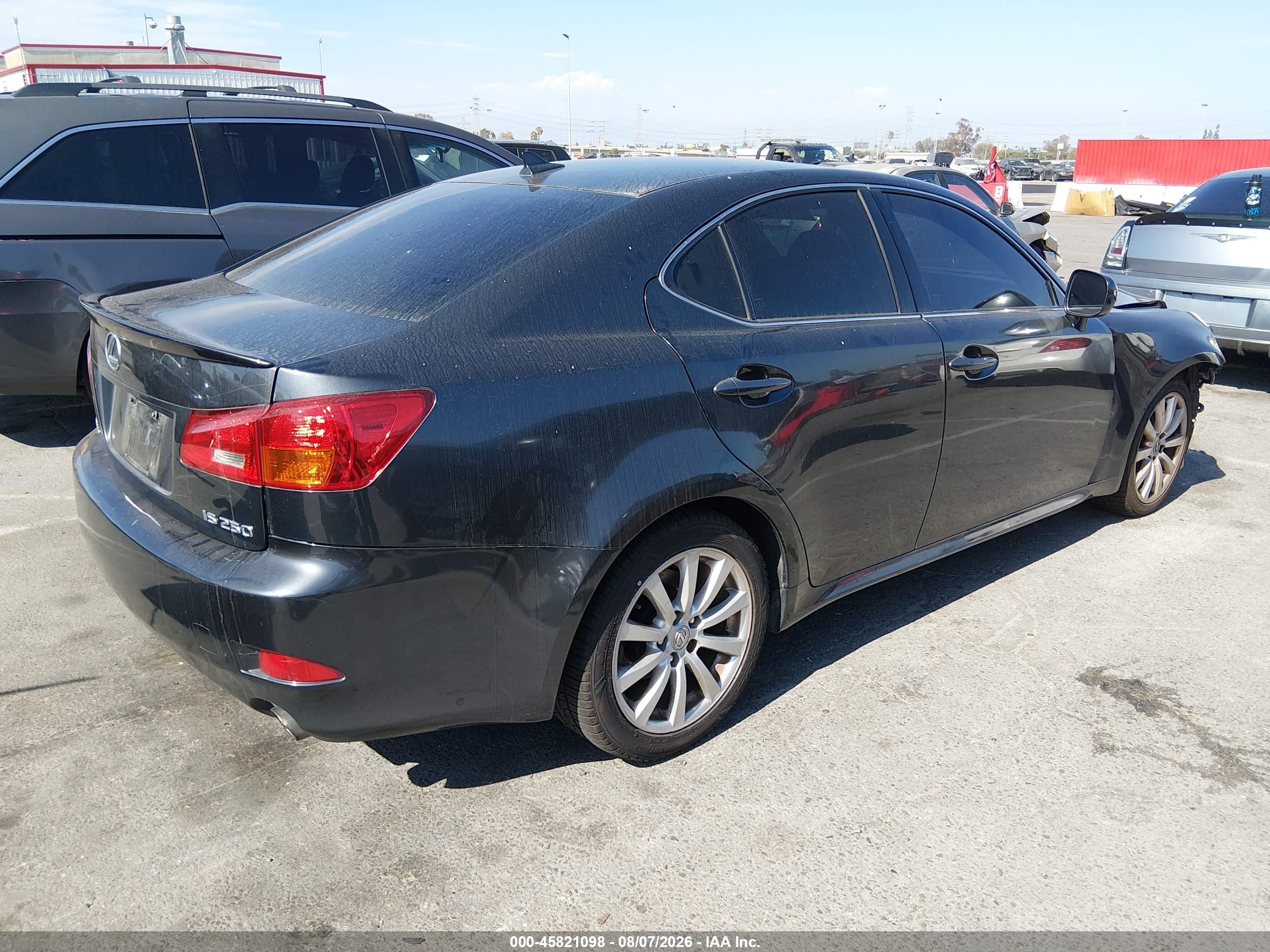 2008 Lexus Is 250   Gray vin: JTHBK262785078599