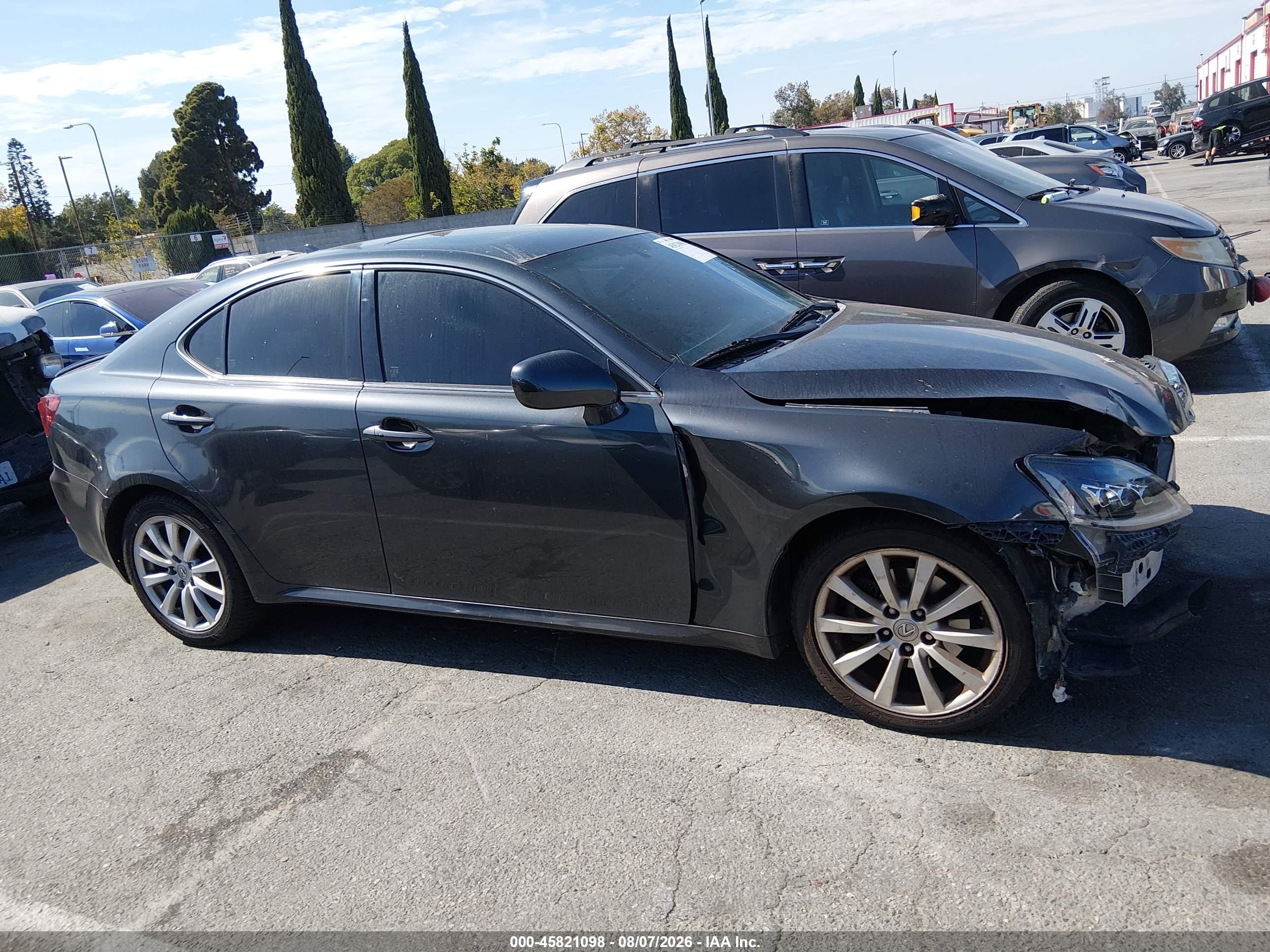 2008 Lexus Is 250   Gray vin: JTHBK262785078599