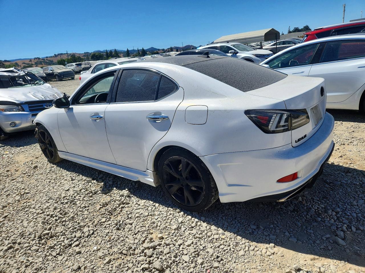 2009 Lexus Is 250 Base White vin: JTHBK262792083496