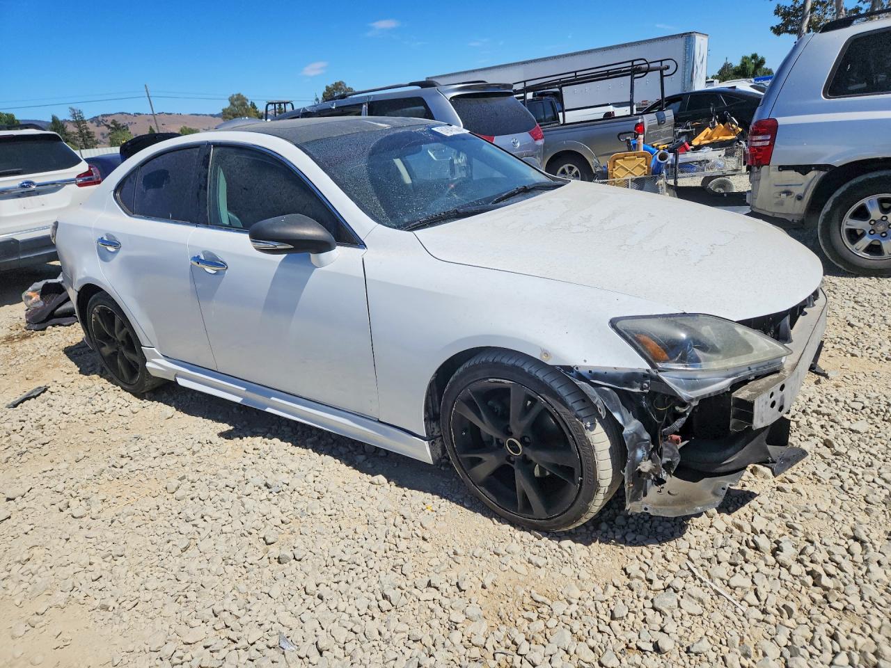 2009 Lexus Is 250 Base White vin: JTHBK262792083496