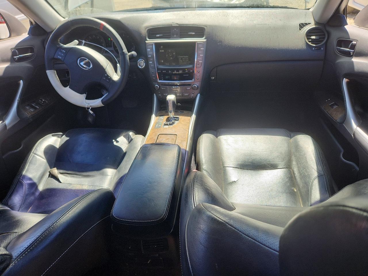 2009 Lexus Is 250 Base White vin: JTHBK262792083496