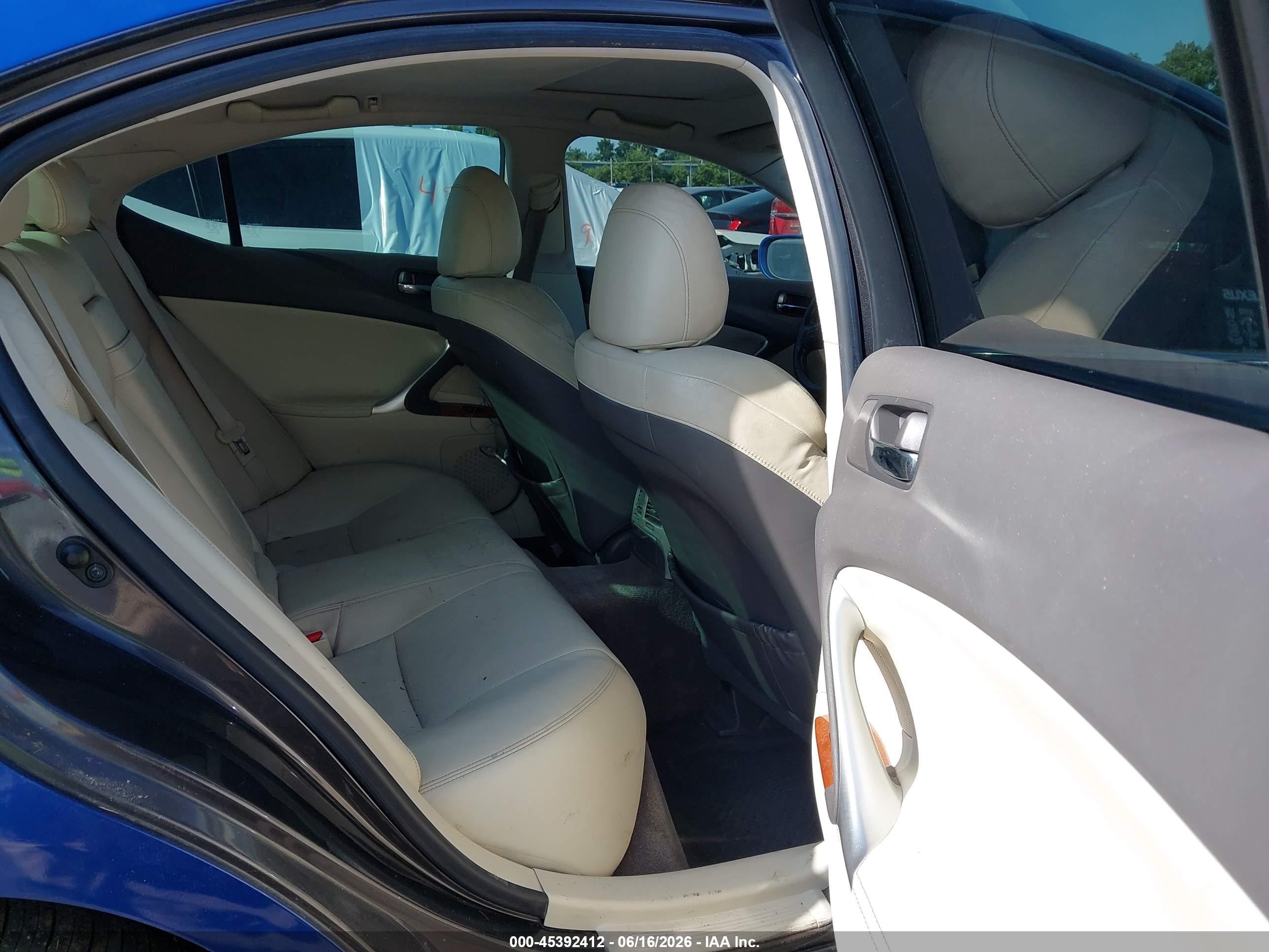 2009 Lexus Is 250   Blue vin: JTHBK262792093123