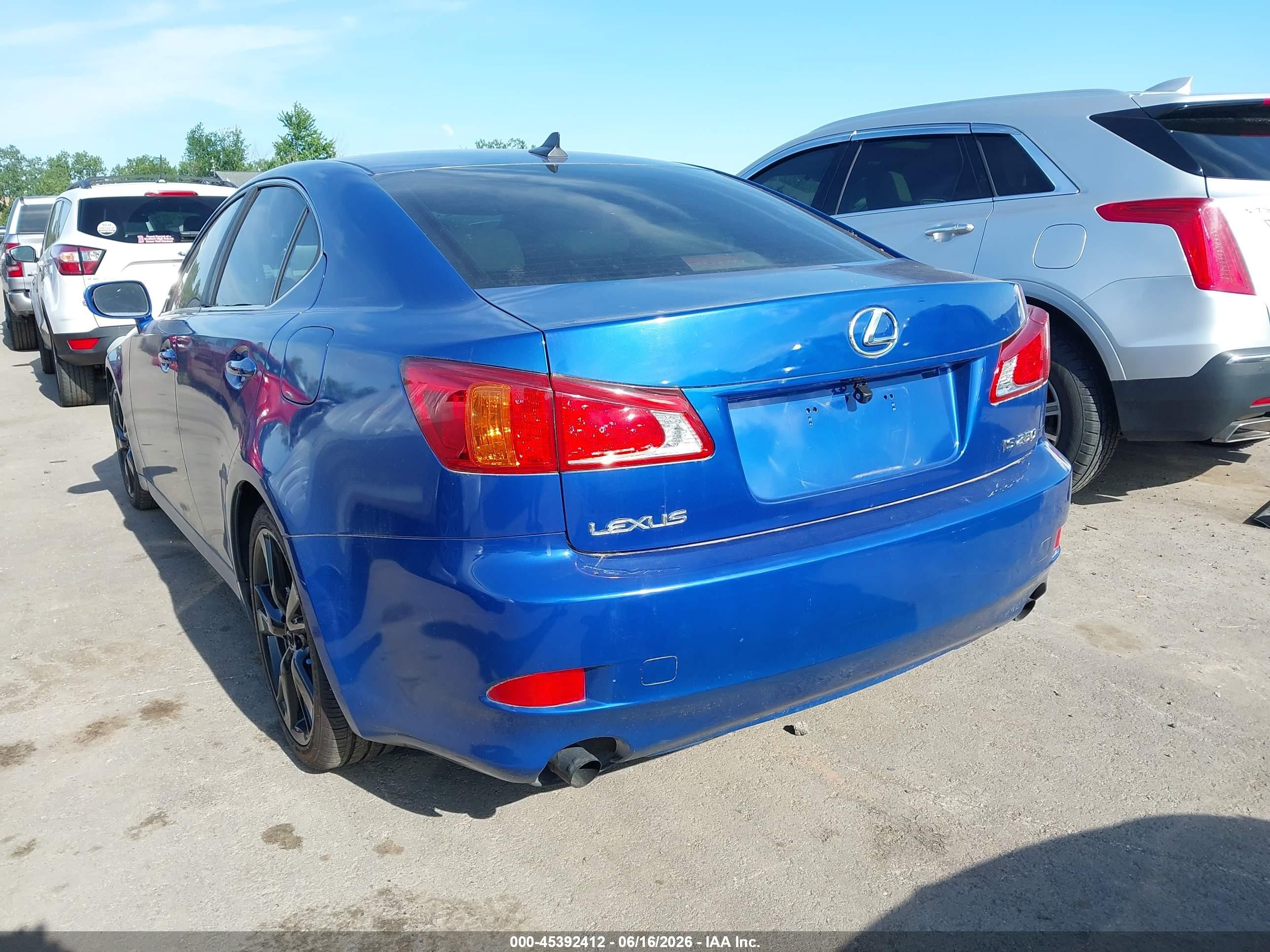 2009 Lexus Is 250   Blue vin: JTHBK262792093123