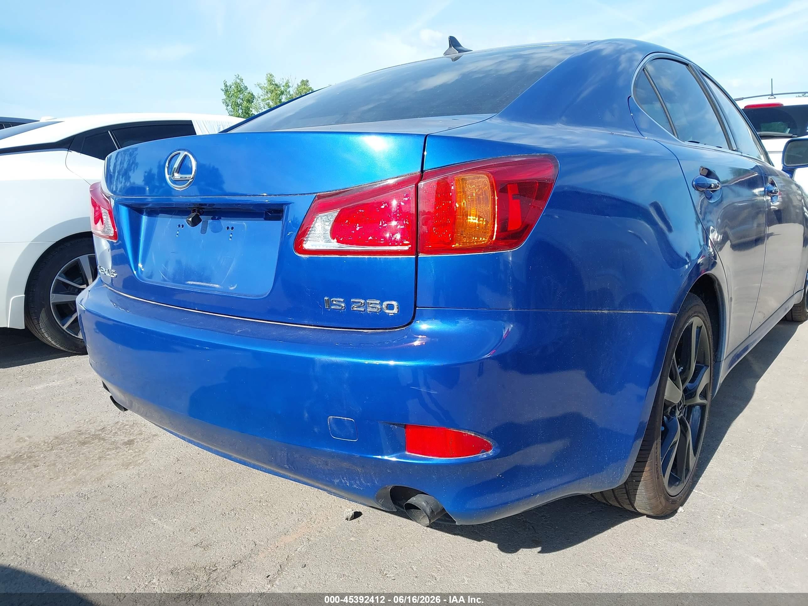 2009 Lexus Is 250   Blue vin: JTHBK262792093123