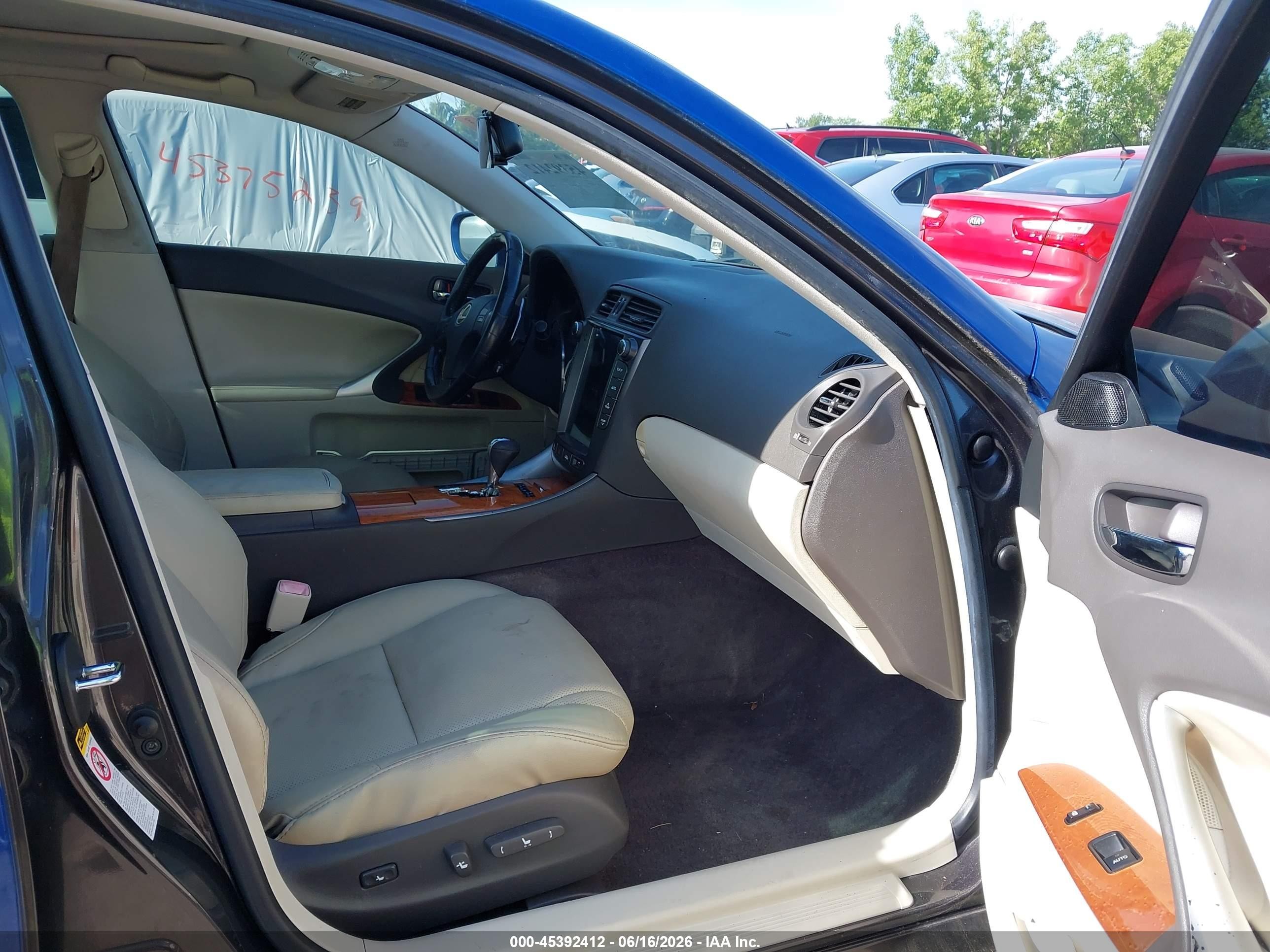2009 Lexus Is 250   Blue vin: JTHBK262792093123