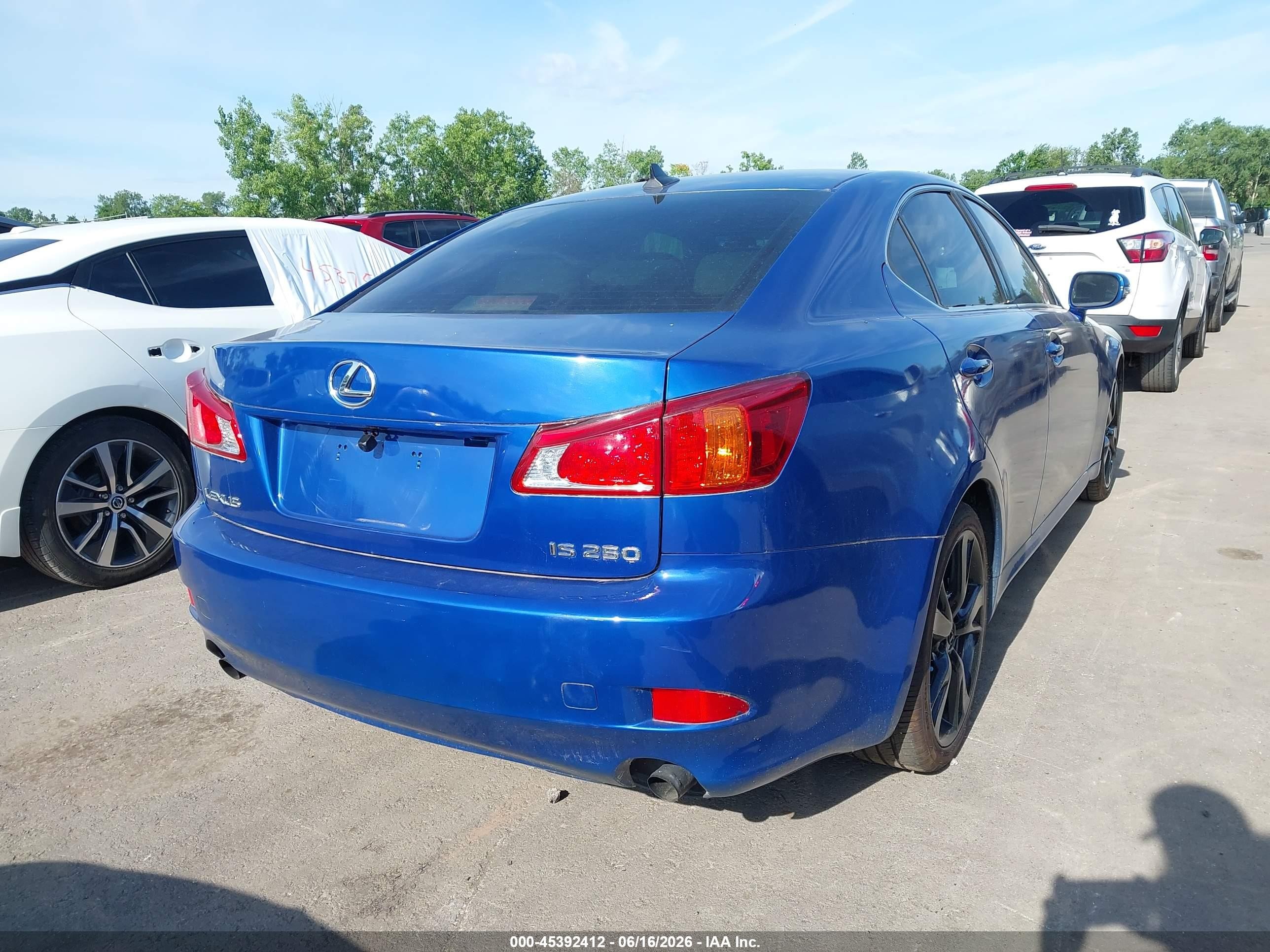 2009 Lexus Is 250   Blue vin: JTHBK262792093123