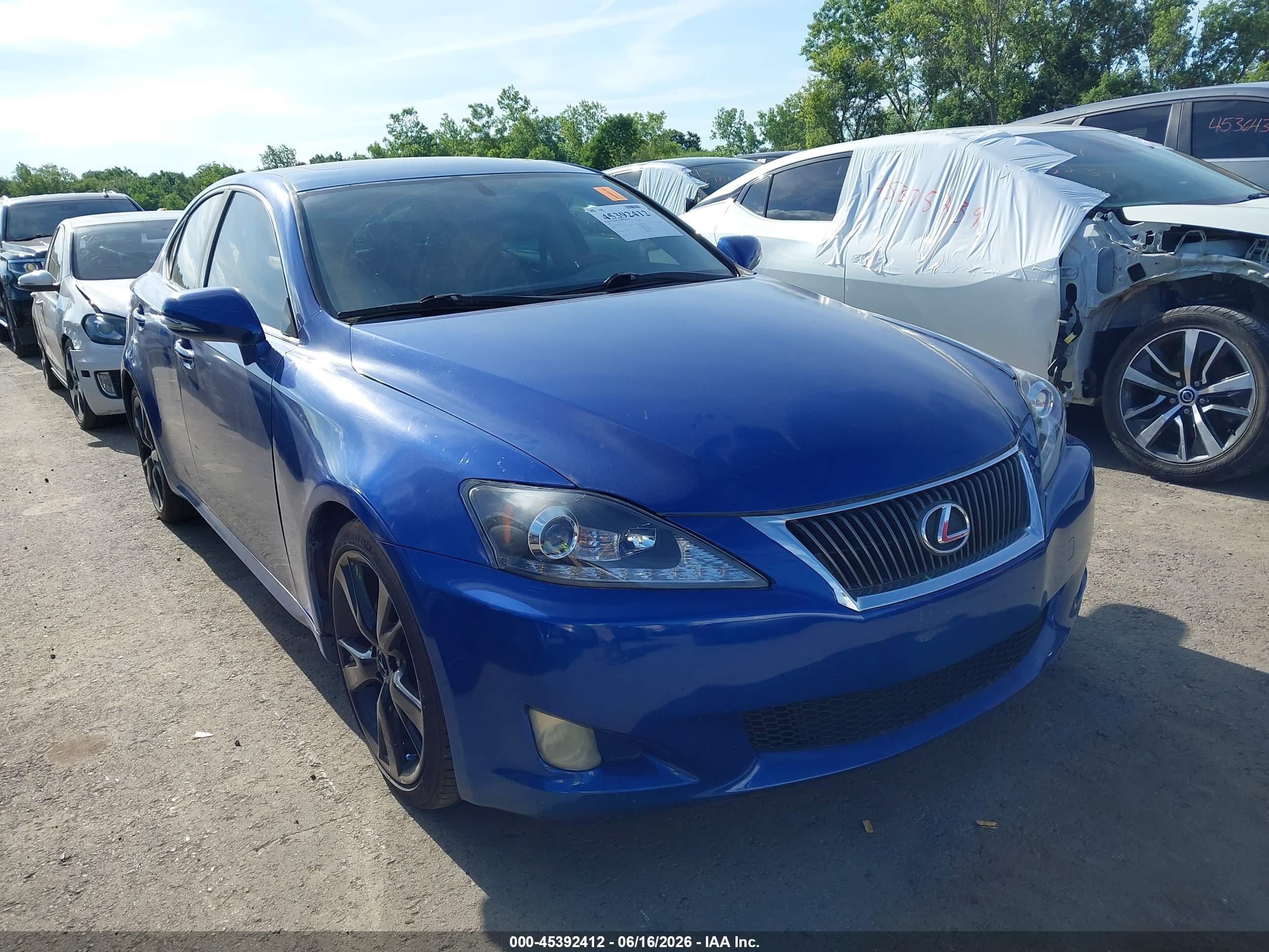 2009 Lexus Is 250   Blue vin: JTHBK262792093123