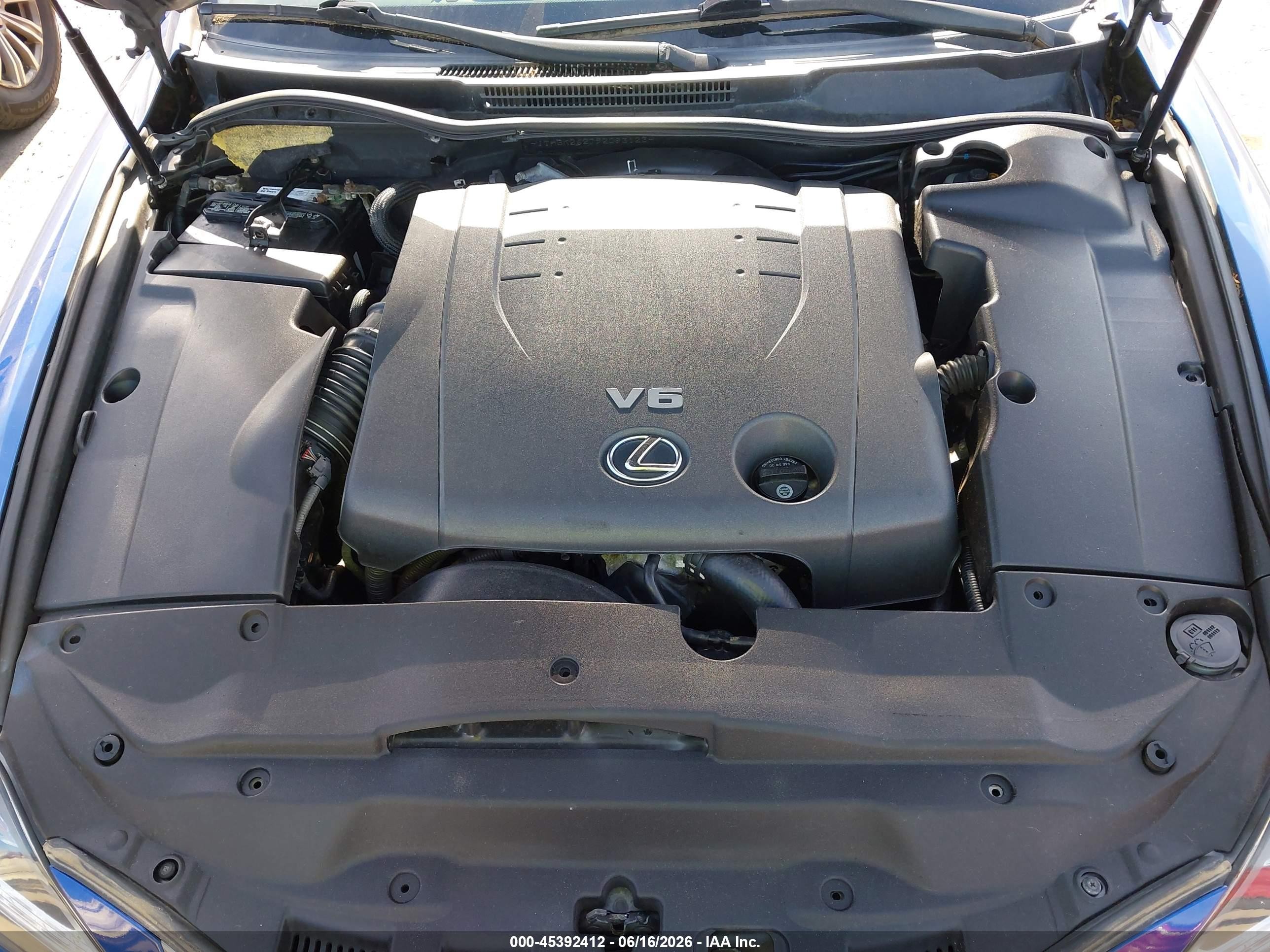 2009 Lexus Is 250   Blue vin: JTHBK262792093123