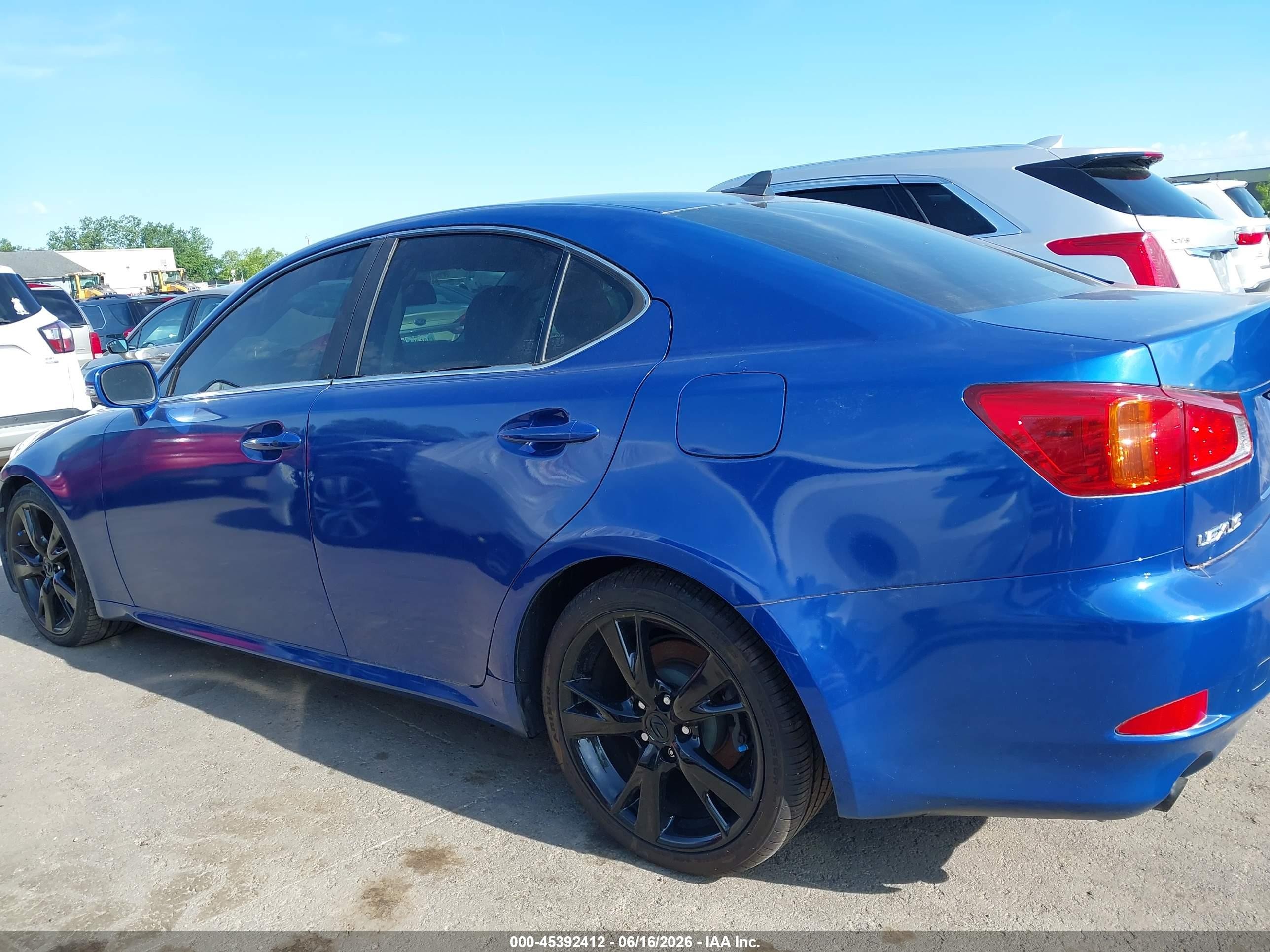 2009 Lexus Is 250   Blue vin: JTHBK262792093123