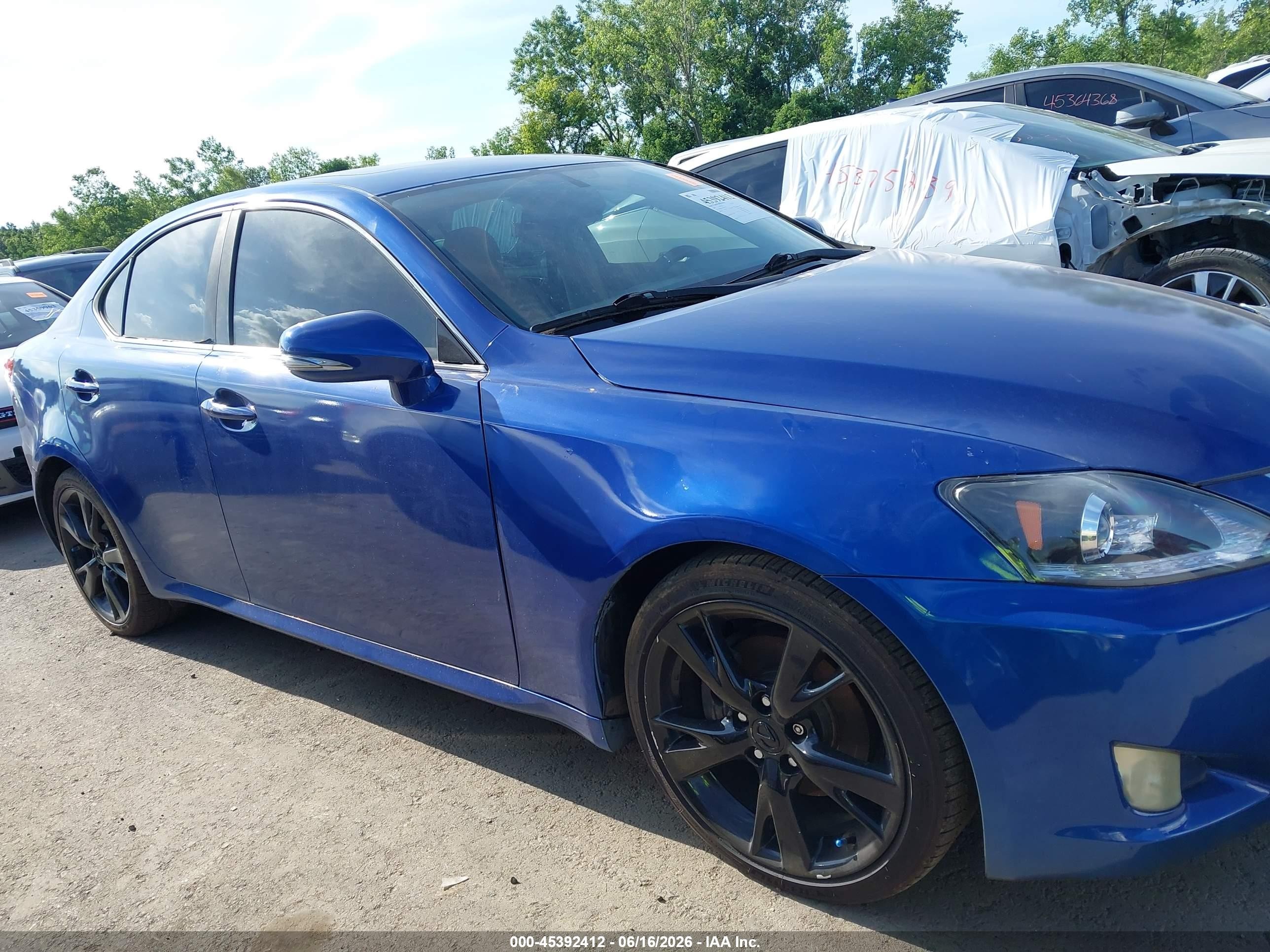 2009 Lexus Is 250   Blue vin: JTHBK262792093123