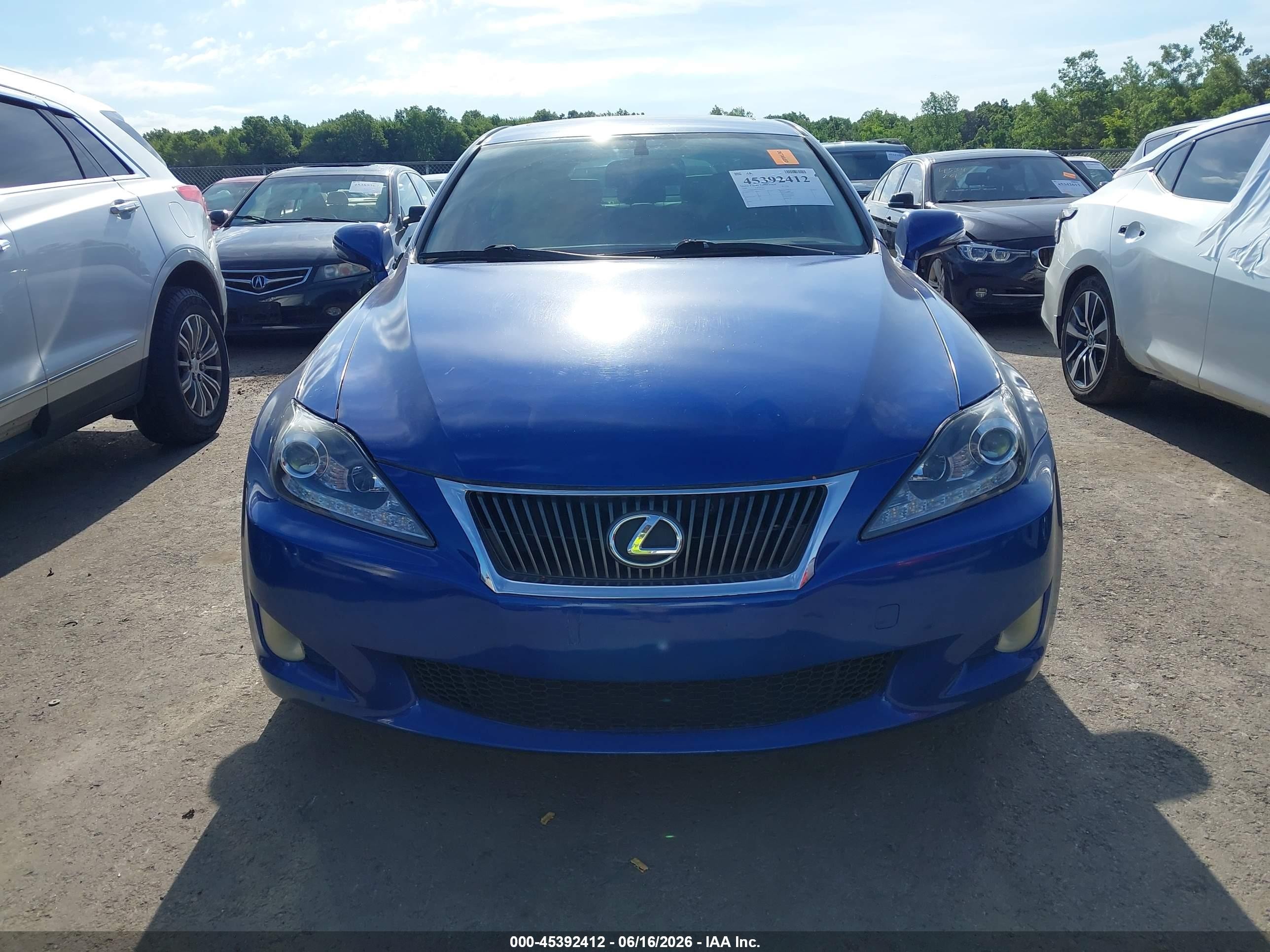 2009 Lexus Is 250   Blue vin: JTHBK262792093123