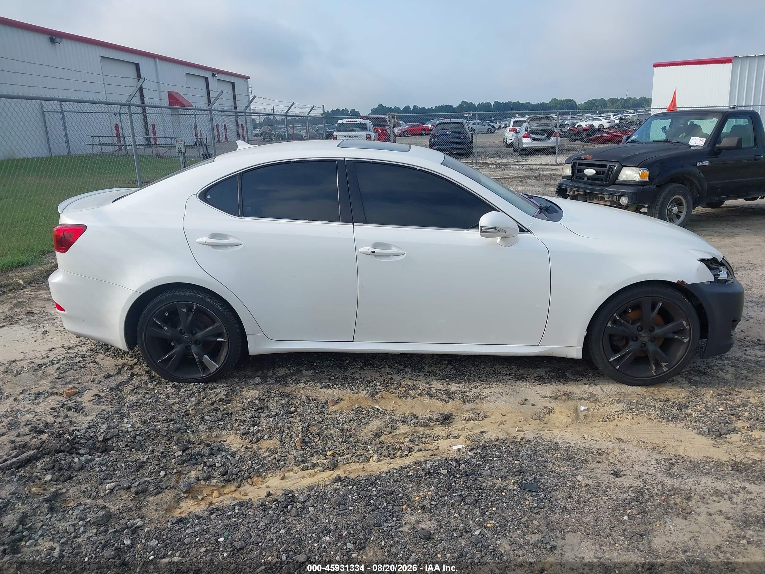 2009 Lexus Is 250 White vin: JTHBK262792093414