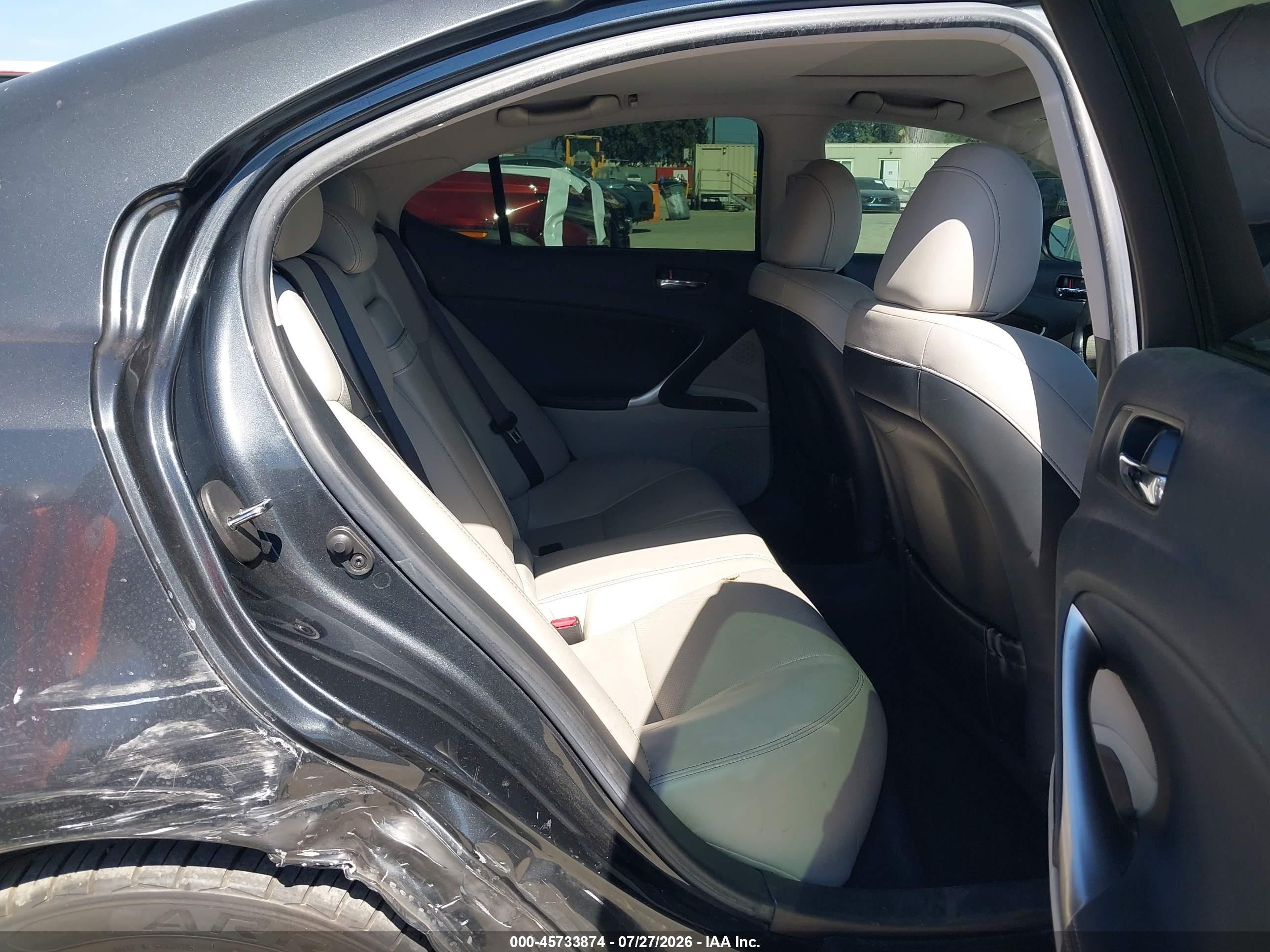 2009 Lexus Is 250   Black vin: JTHBK262795088129