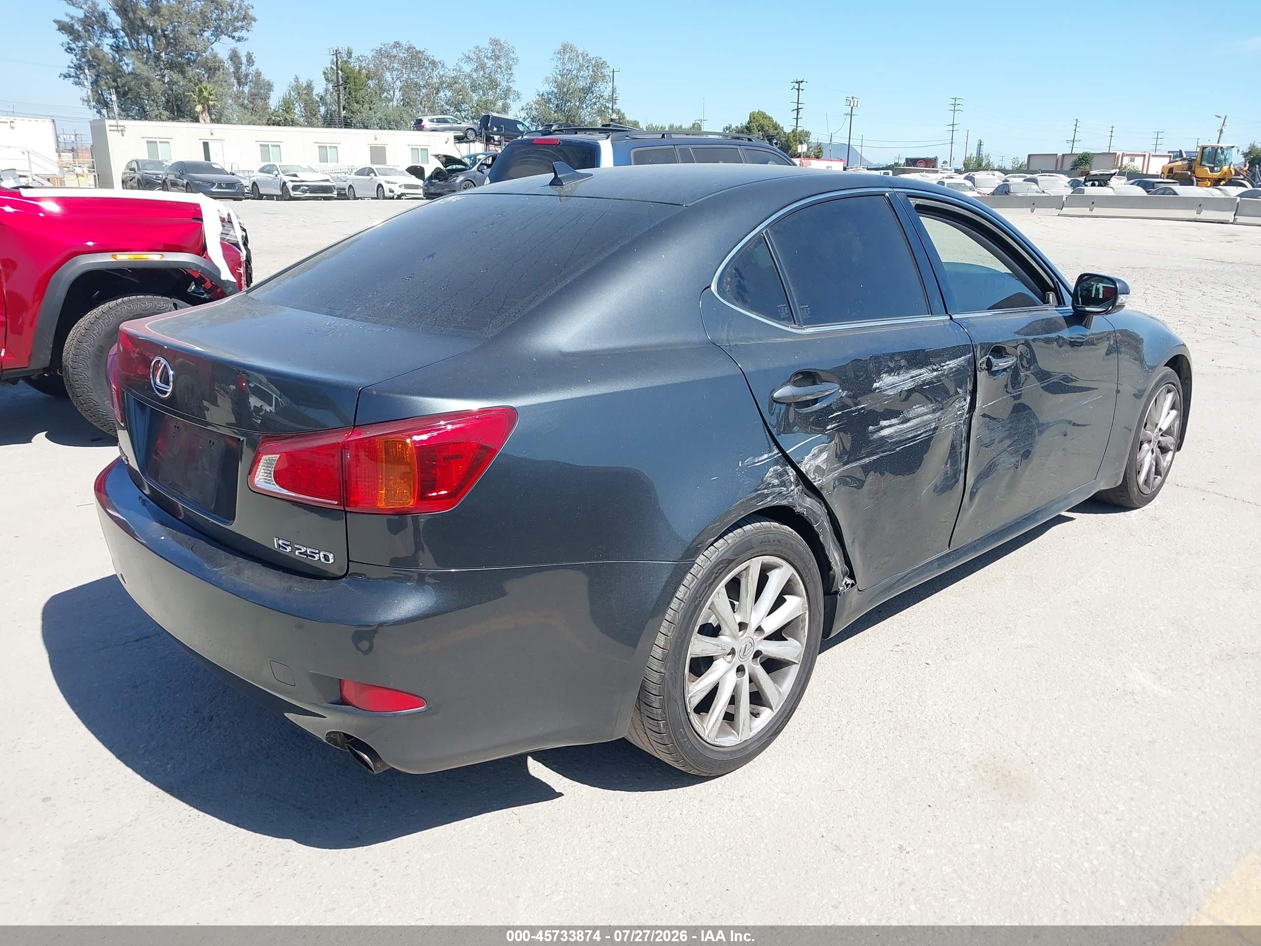 2009 Lexus Is 250   Black vin: JTHBK262795088129