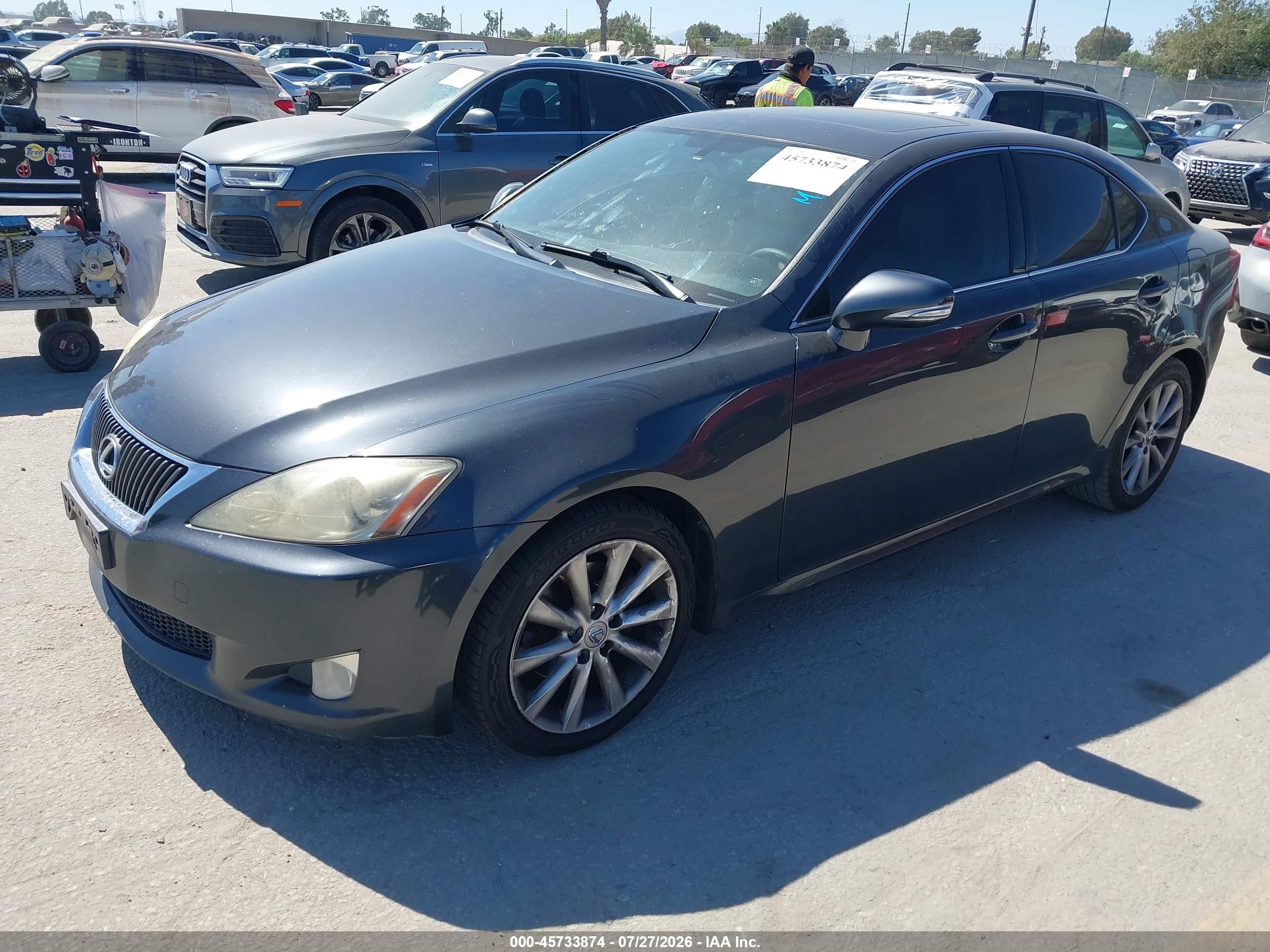 2009 Lexus Is 250   Black vin: JTHBK262795088129