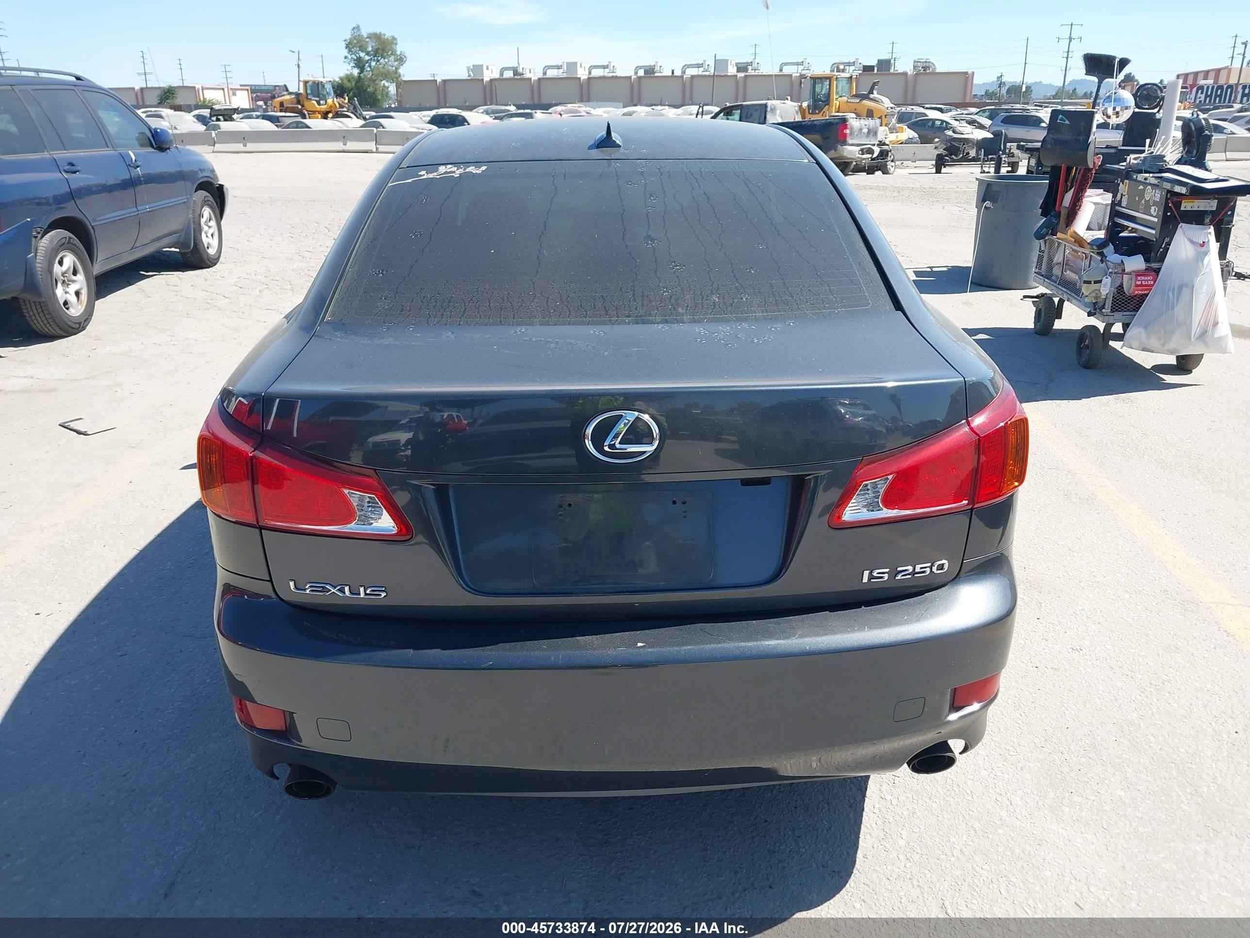 2009 Lexus Is 250   Black vin: JTHBK262795088129