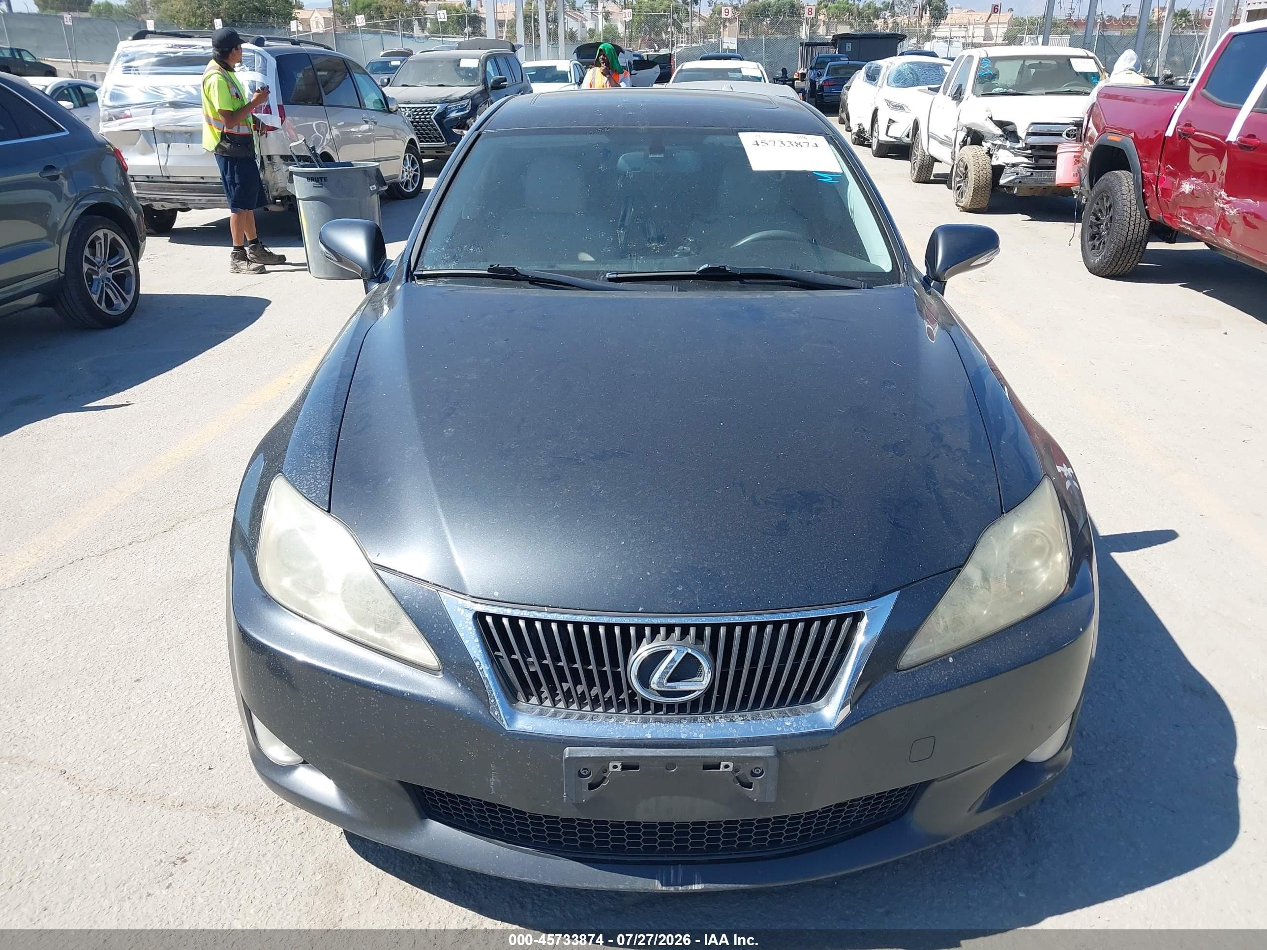 2009 Lexus Is 250   Black vin: JTHBK262795088129