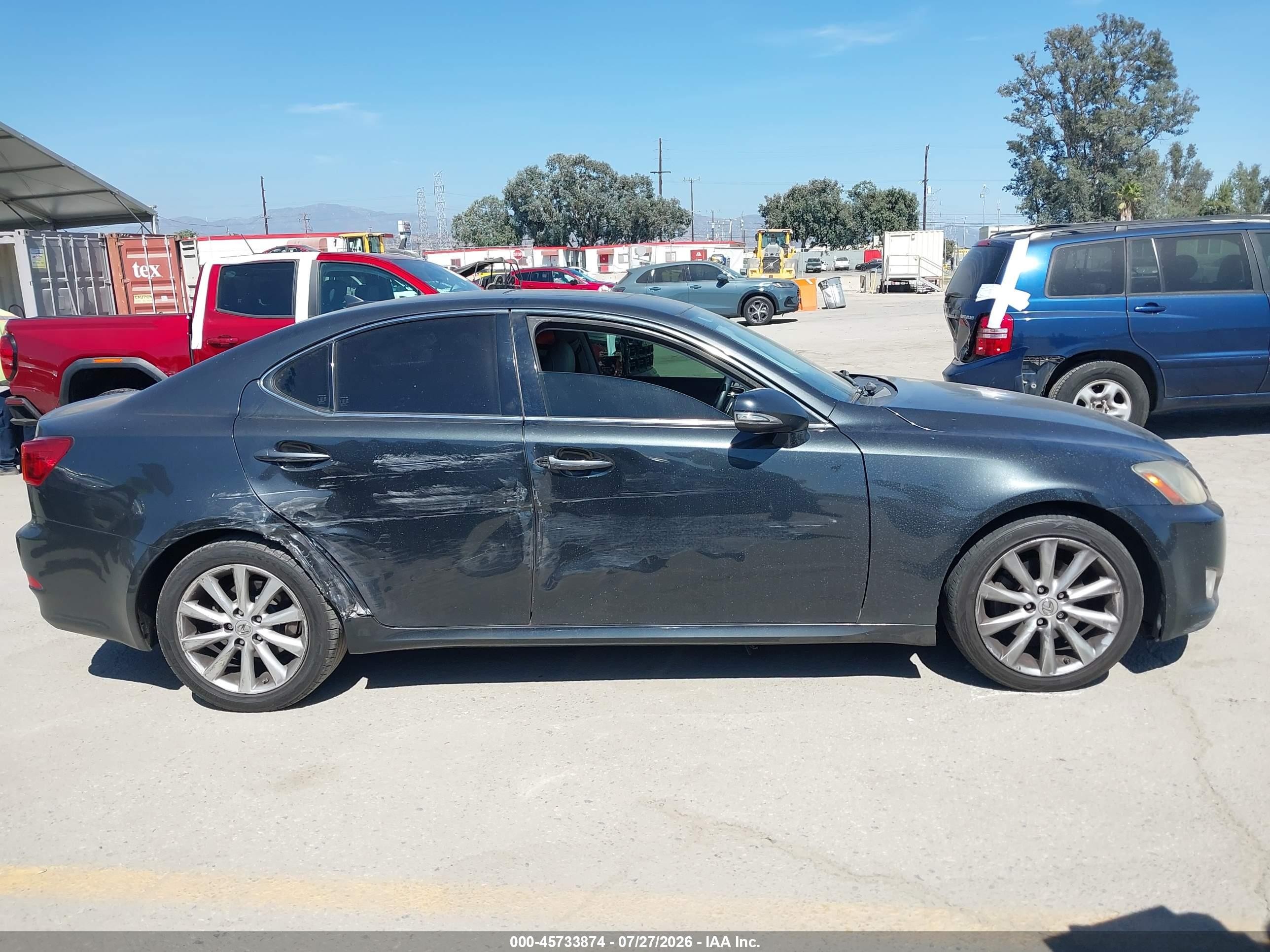 2009 Lexus Is 250   Black vin: JTHBK262795088129