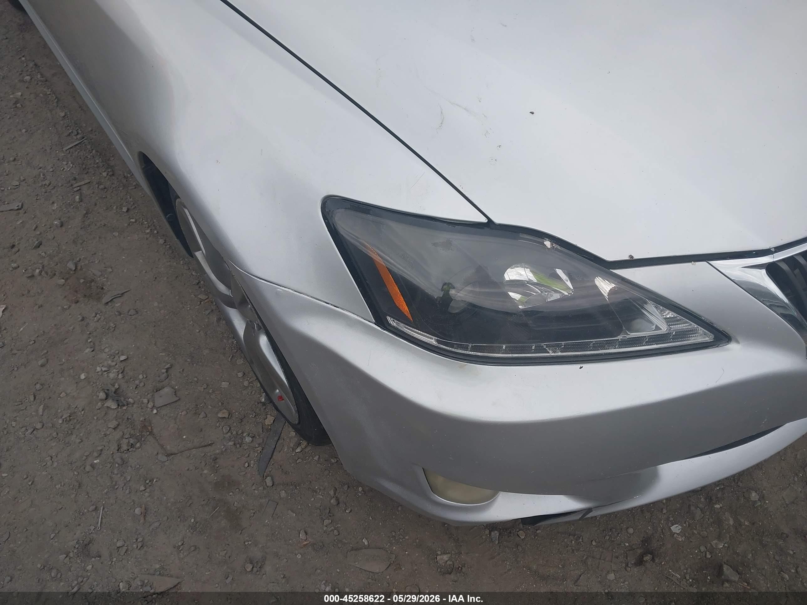 2009 Lexus Is 250   Silver vin: JTHBK262795092696