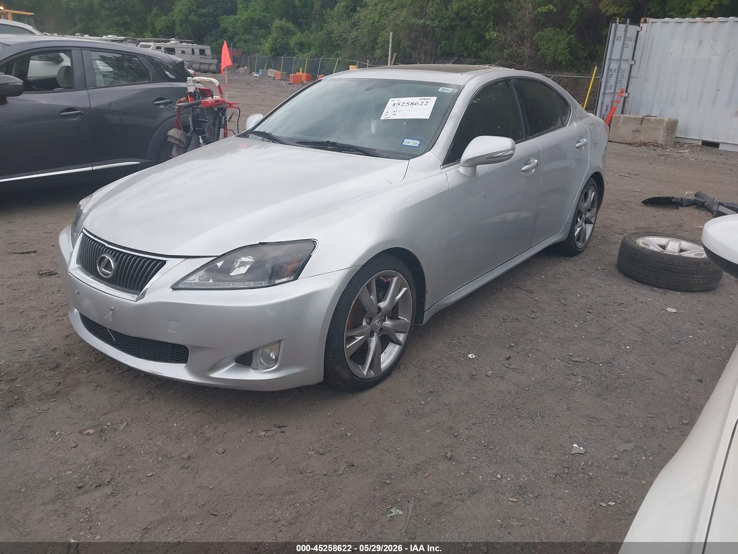 2009 Lexus Is 250   Silver vin: JTHBK262795092696