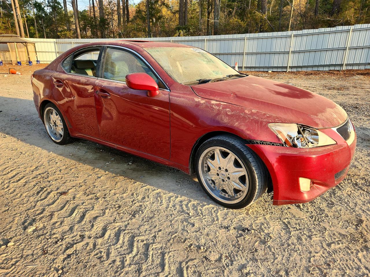 2006 Lexus Is 250 Base Burgundy vin: JTHBK262862001447