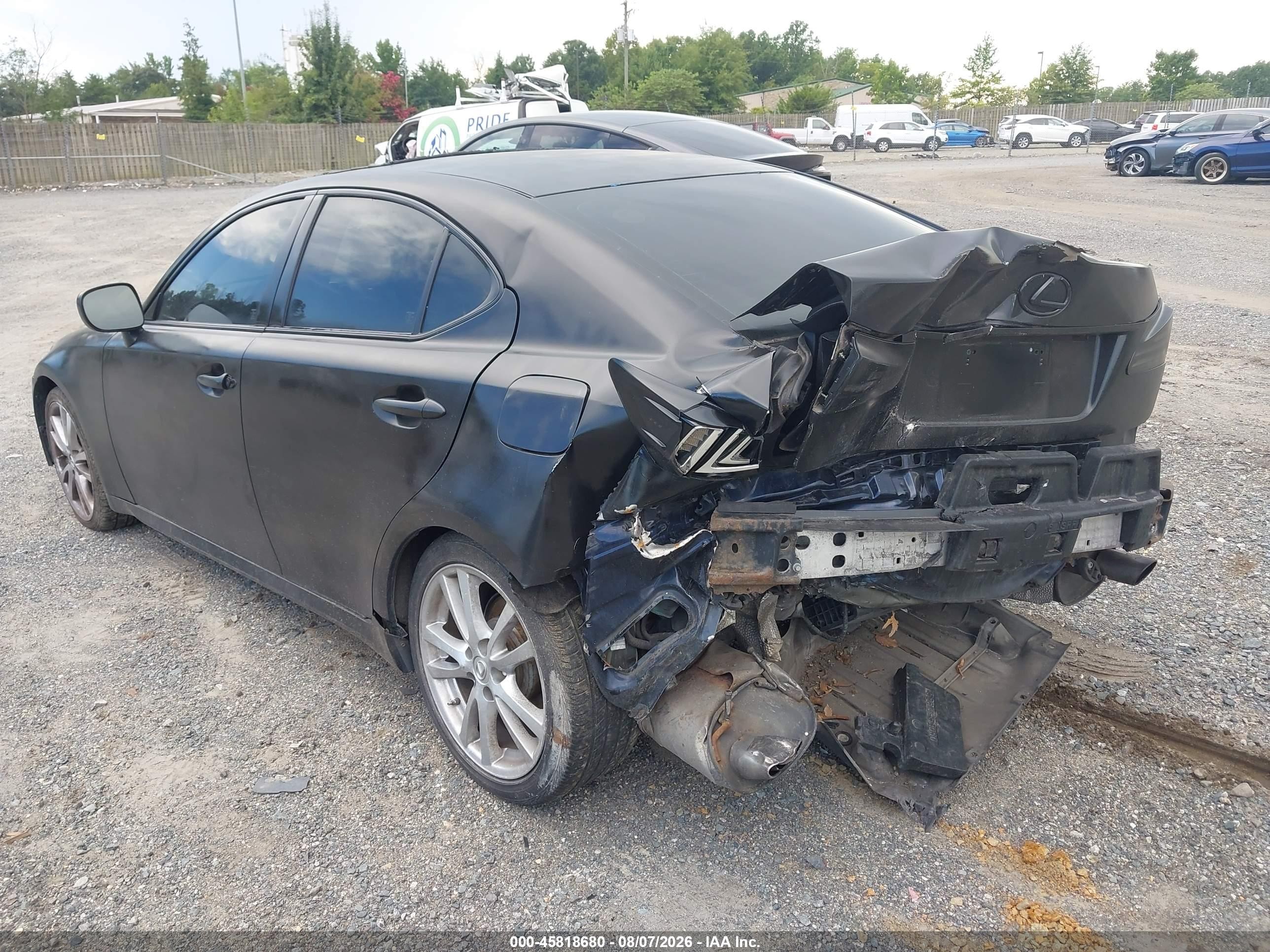 2006 Lexus Is 250   Black vin: JTHBK262865004136