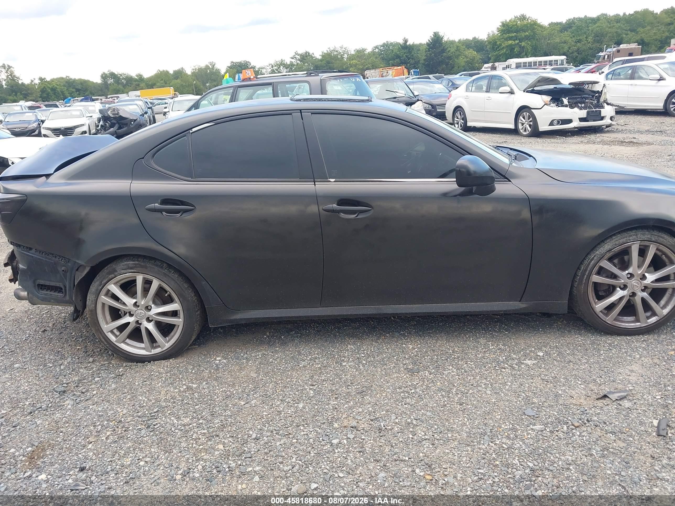 2006 Lexus Is 250   Black vin: JTHBK262865004136