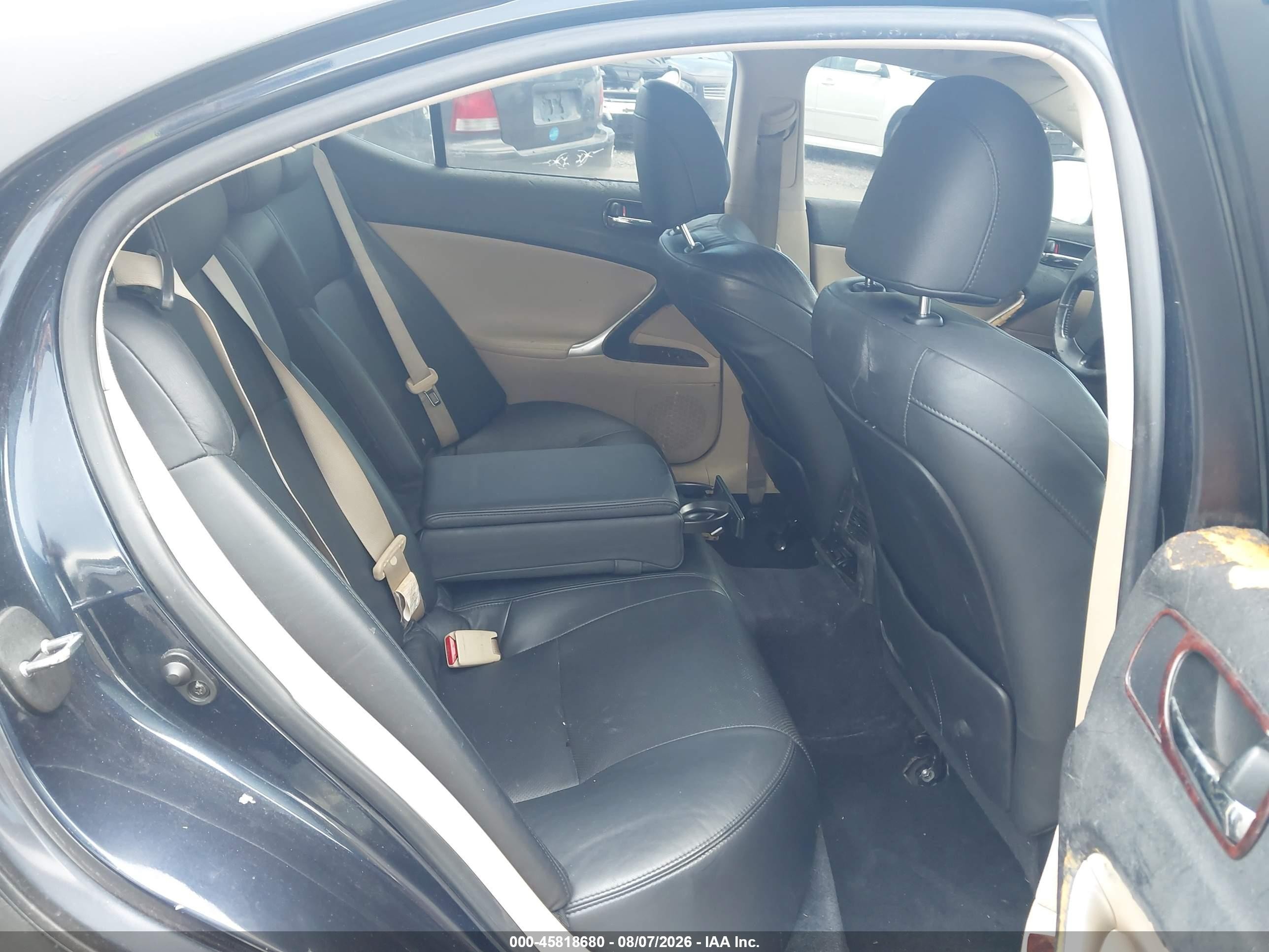 2006 Lexus Is 250   Black vin: JTHBK262865004136
