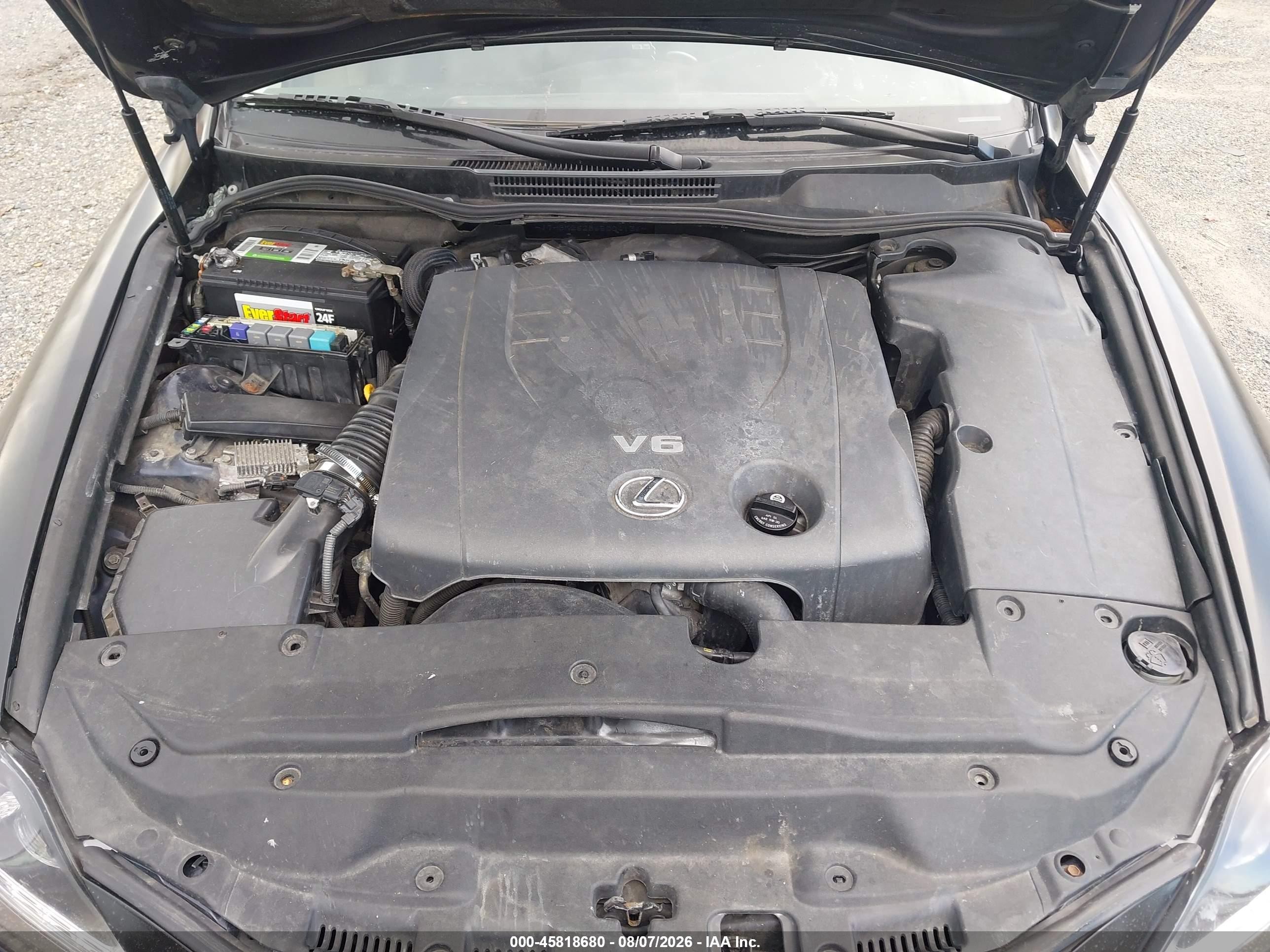 2006 Lexus Is 250   Black vin: JTHBK262865004136
