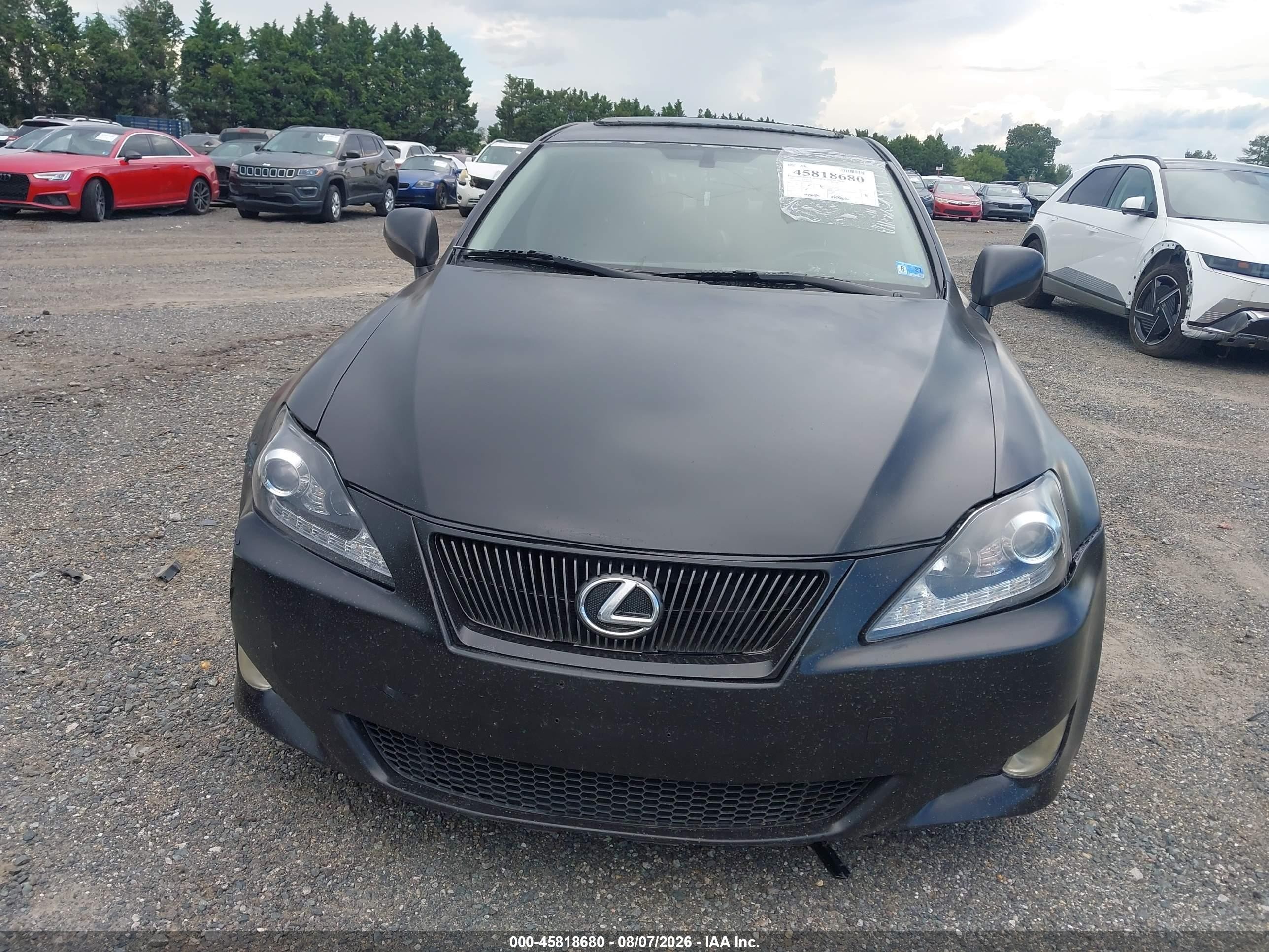 2006 Lexus Is 250   Black vin: JTHBK262865004136