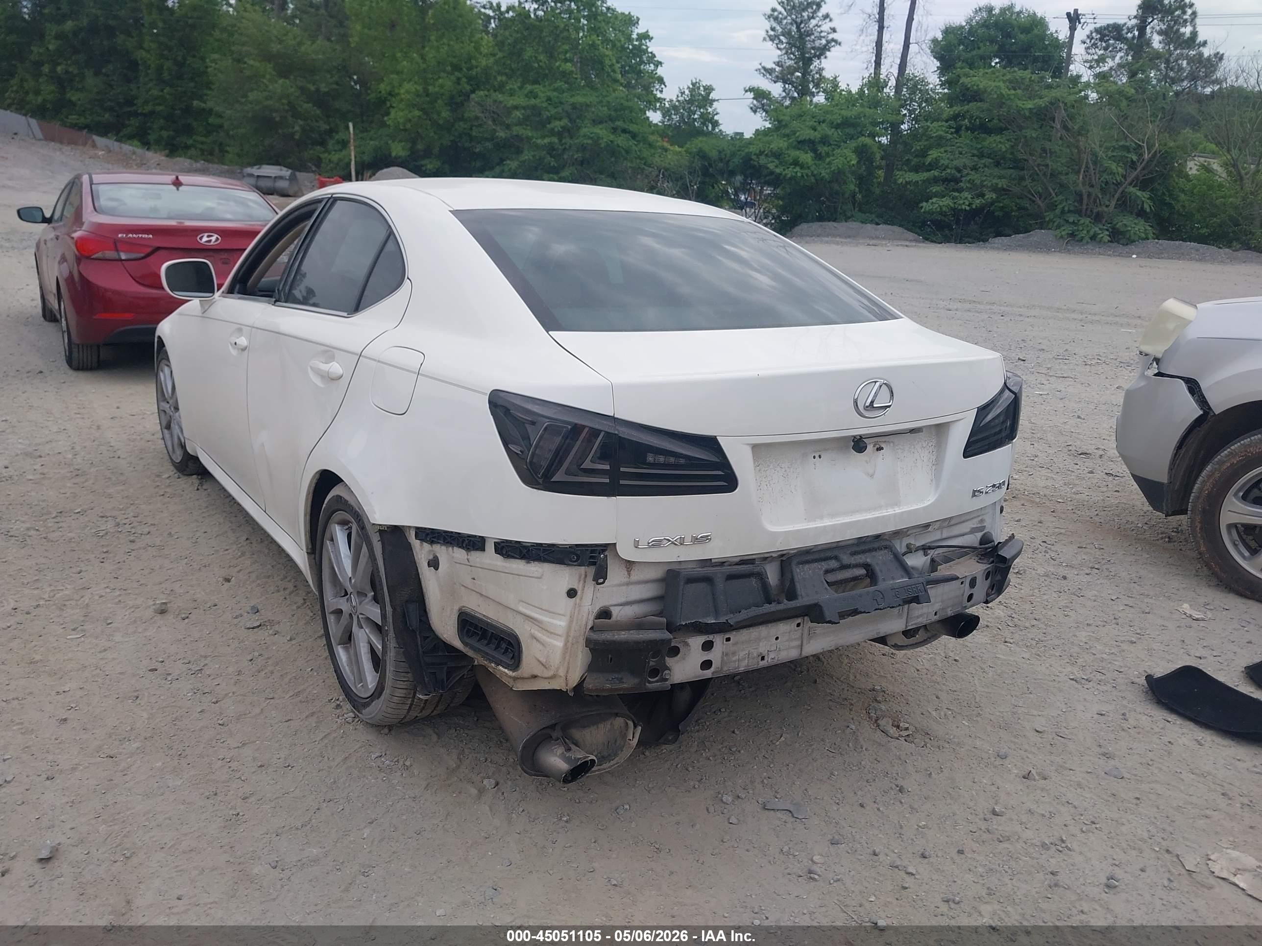2006 Lexus Is 250 White vin: JTHBK262865014732