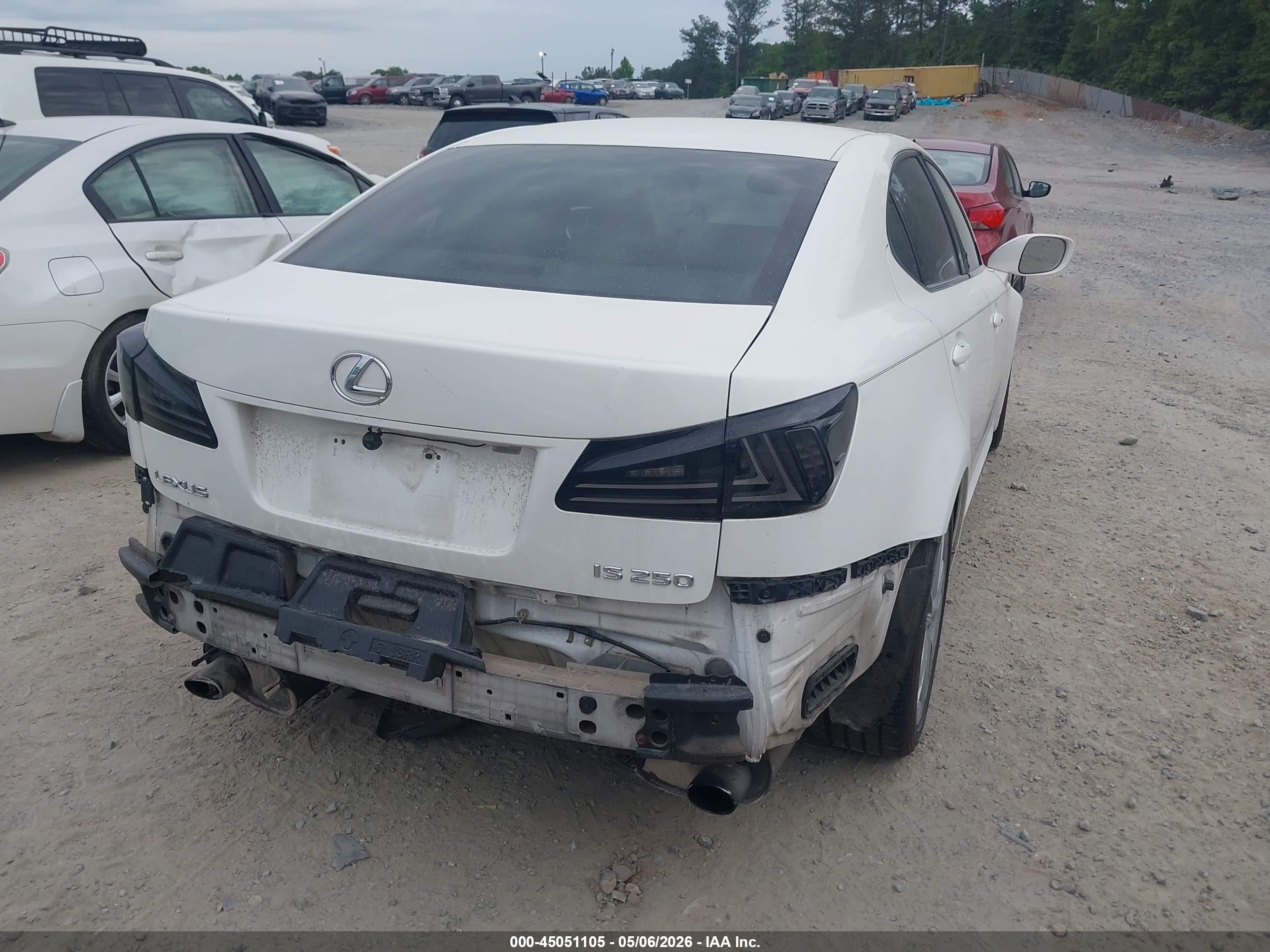 2006 Lexus Is 250 White vin: JTHBK262865014732