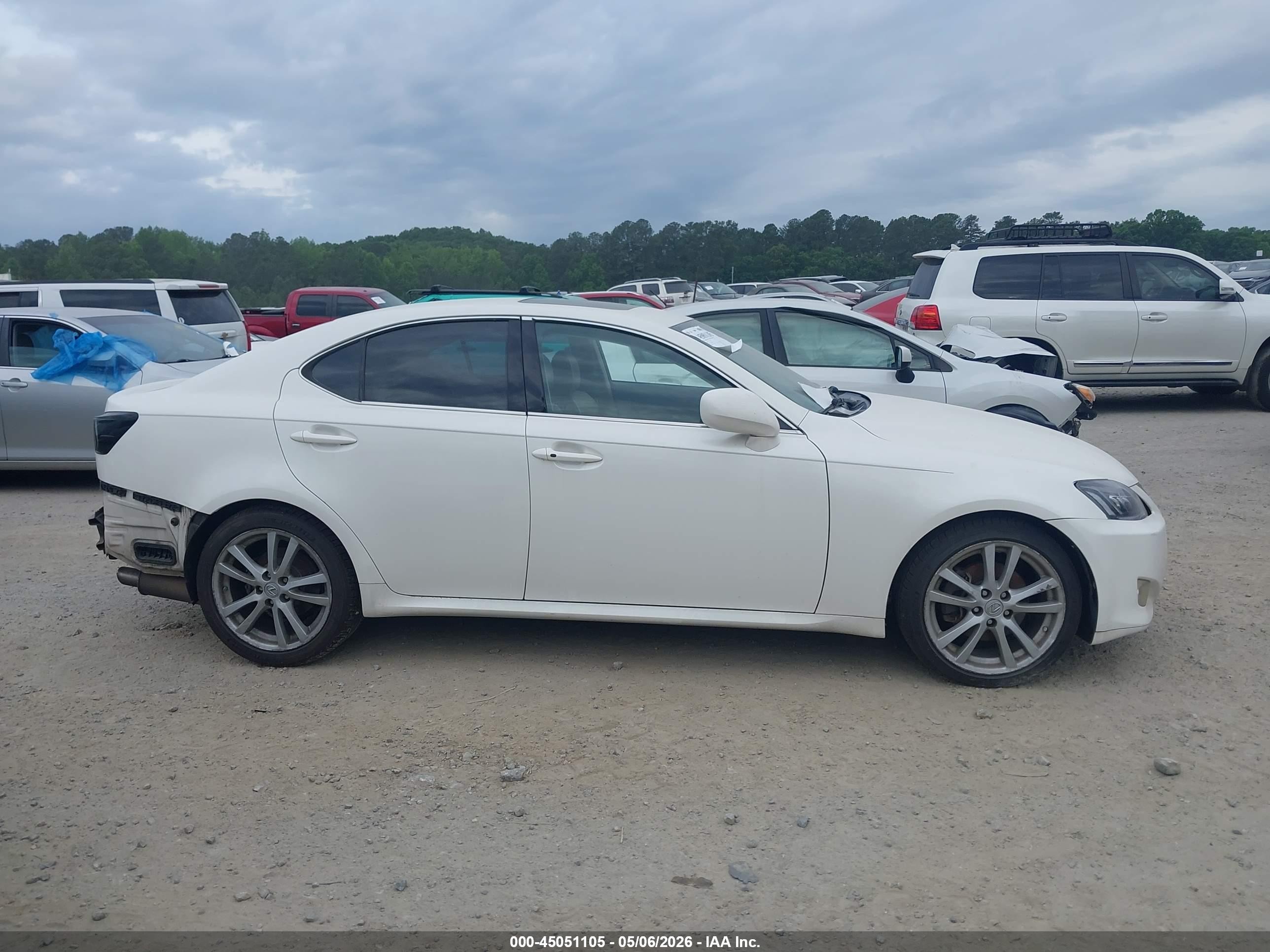 2006 Lexus Is 250 White vin: JTHBK262865014732