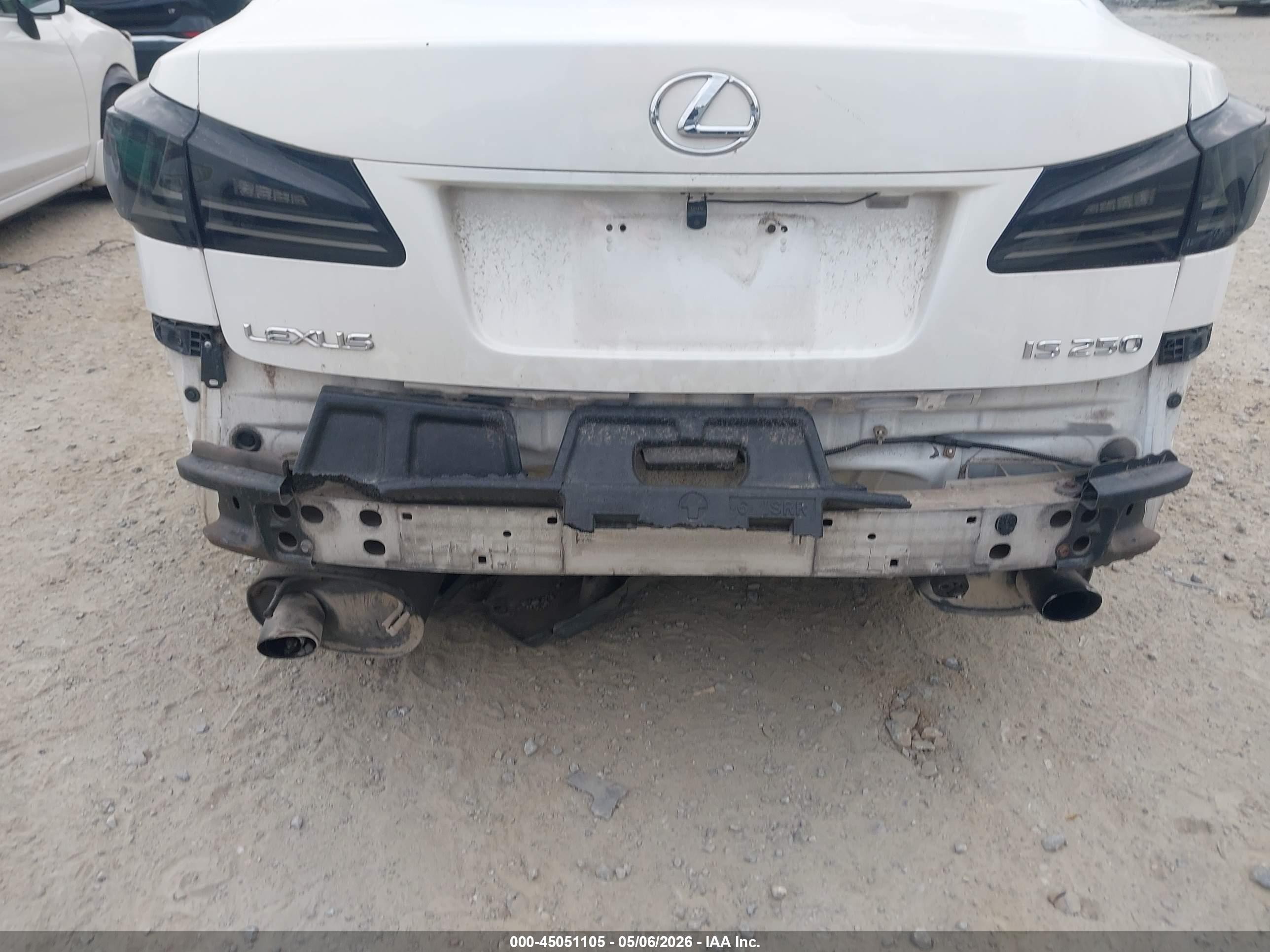 2006 Lexus Is 250 White vin: JTHBK262865014732