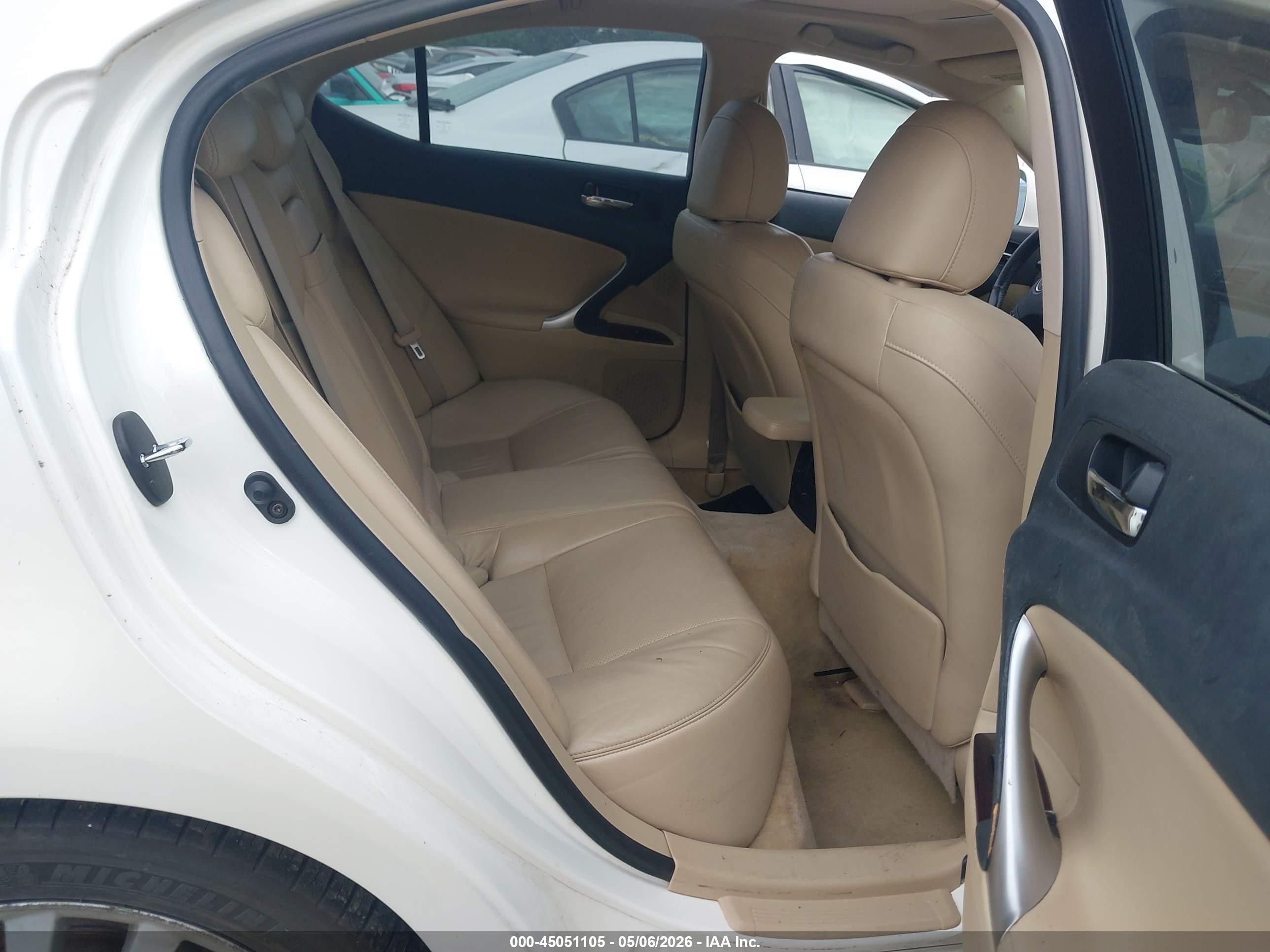 2006 Lexus Is 250 White vin: JTHBK262865014732
