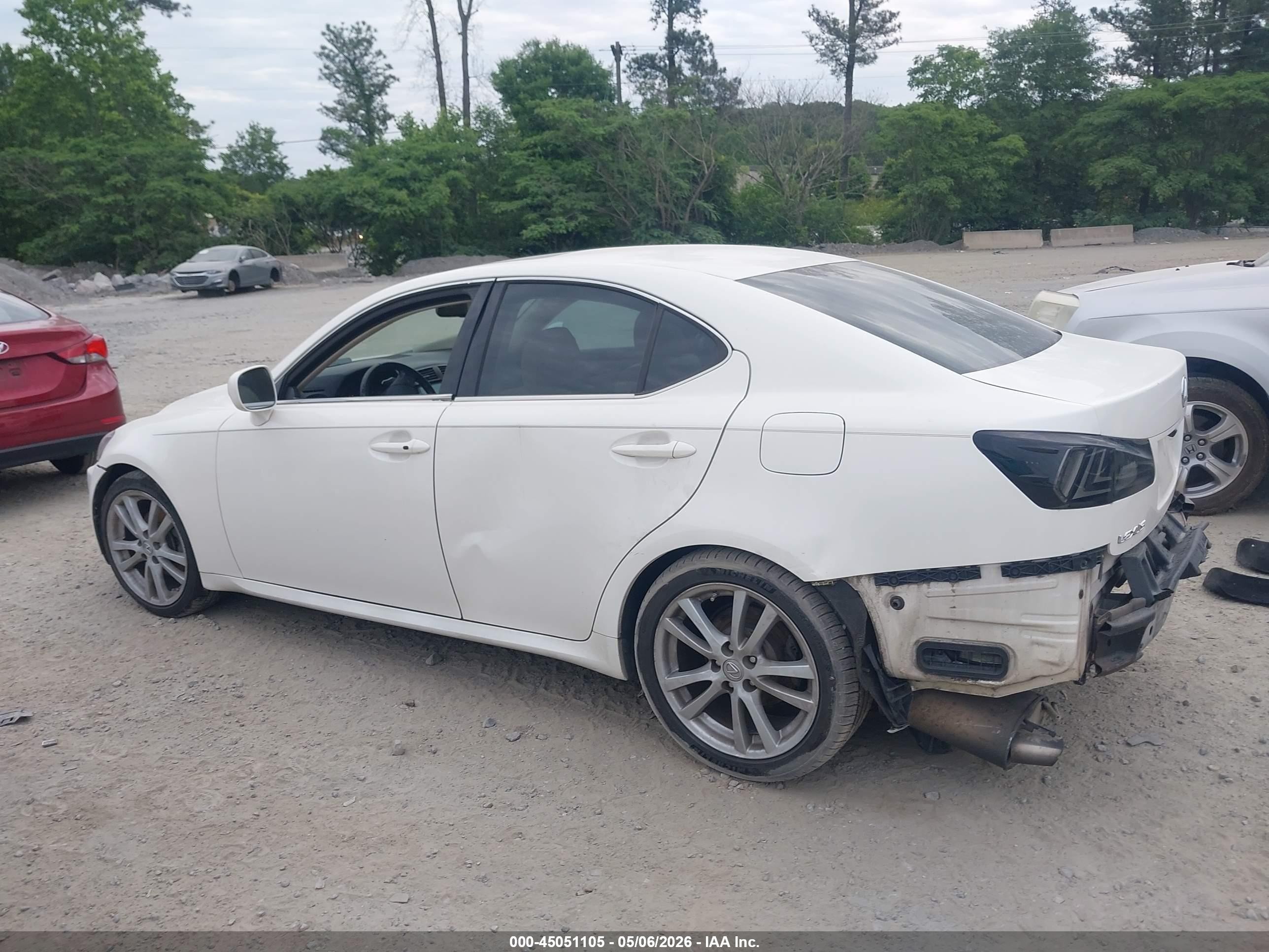 2006 Lexus Is 250 White vin: JTHBK262865014732