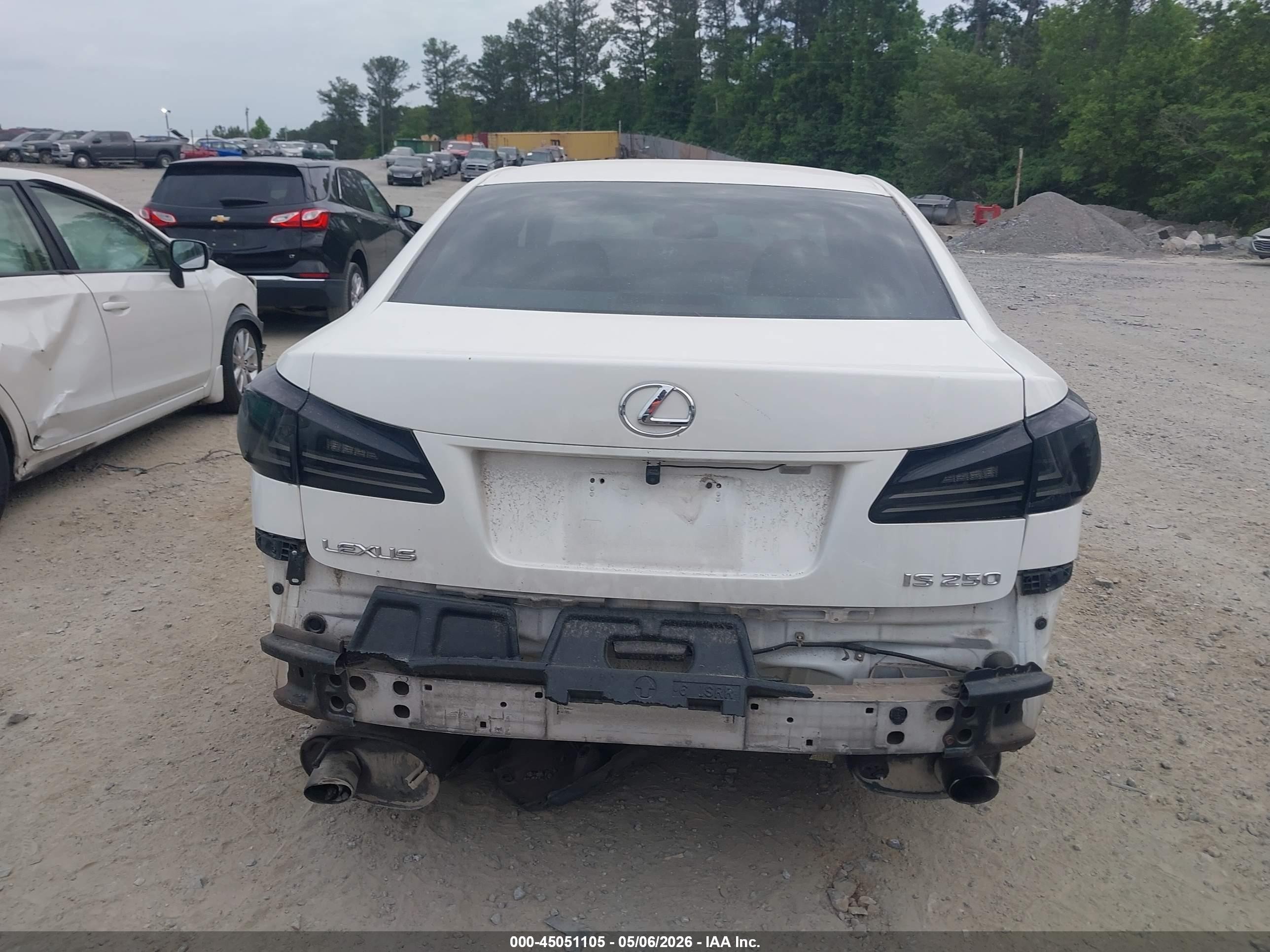 2006 Lexus Is 250 White vin: JTHBK262865014732