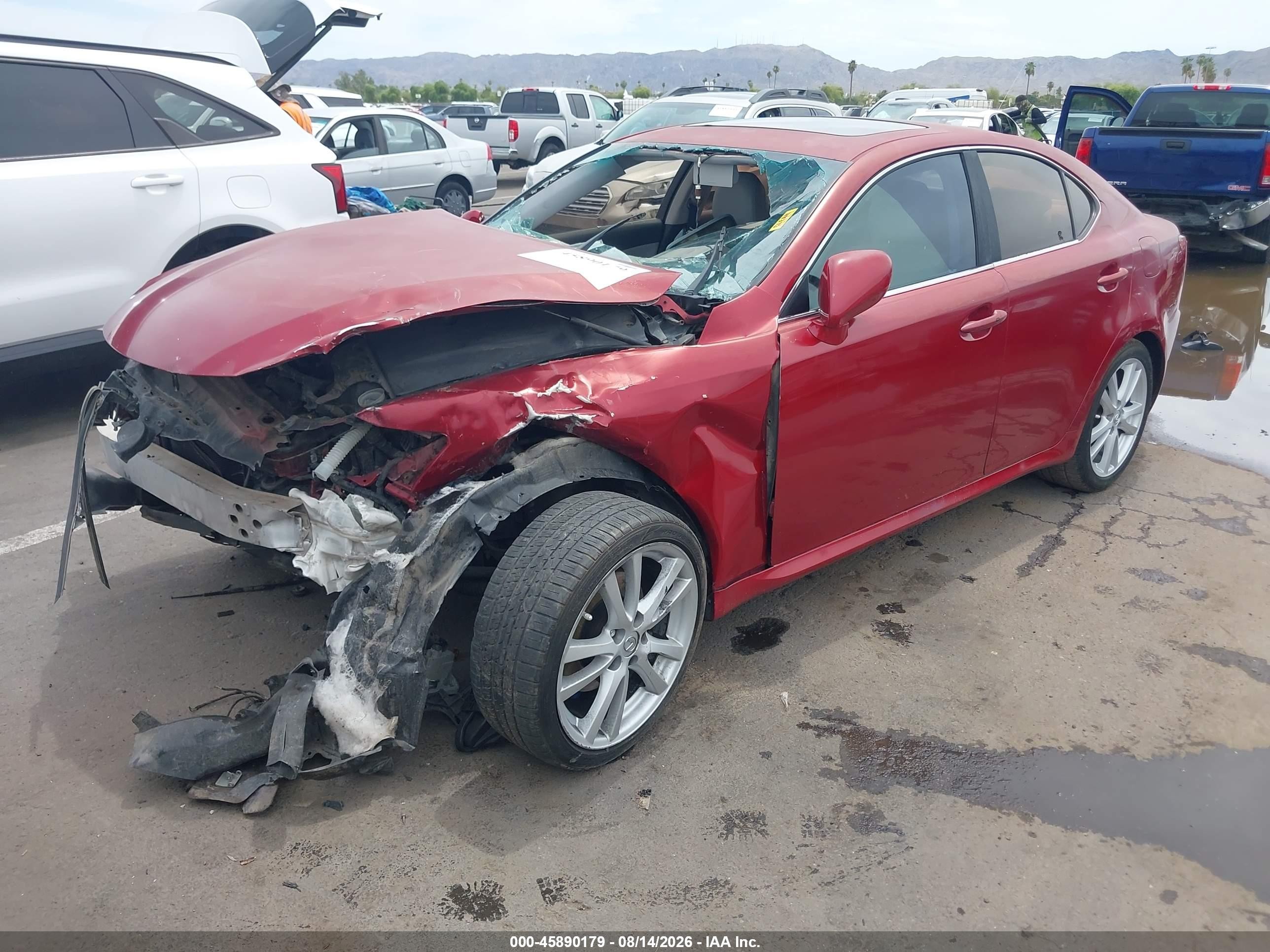 2006 Lexus Is 250   Red vin: JTHBK262865024421