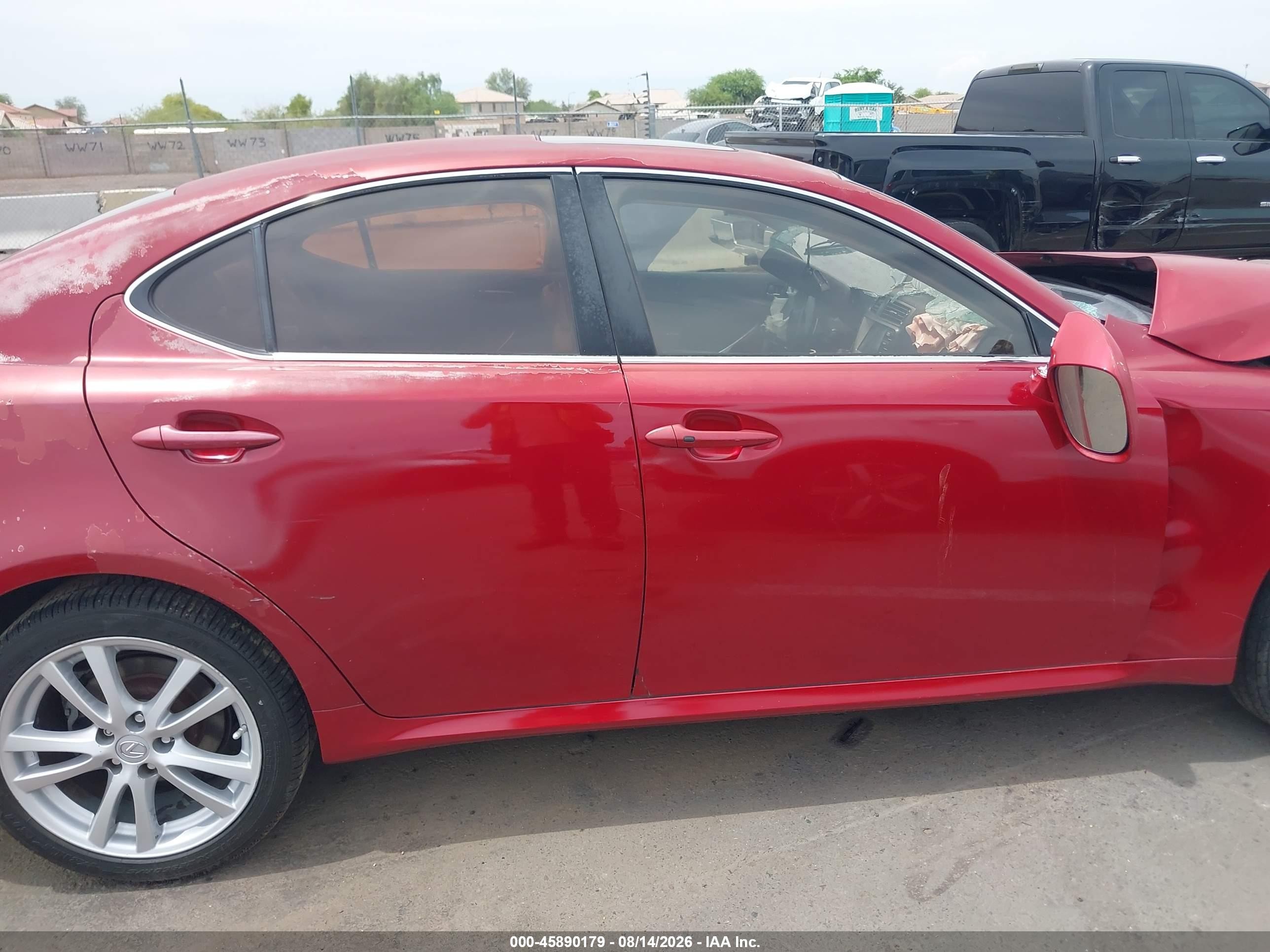 2006 Lexus Is 250   Red vin: JTHBK262865024421