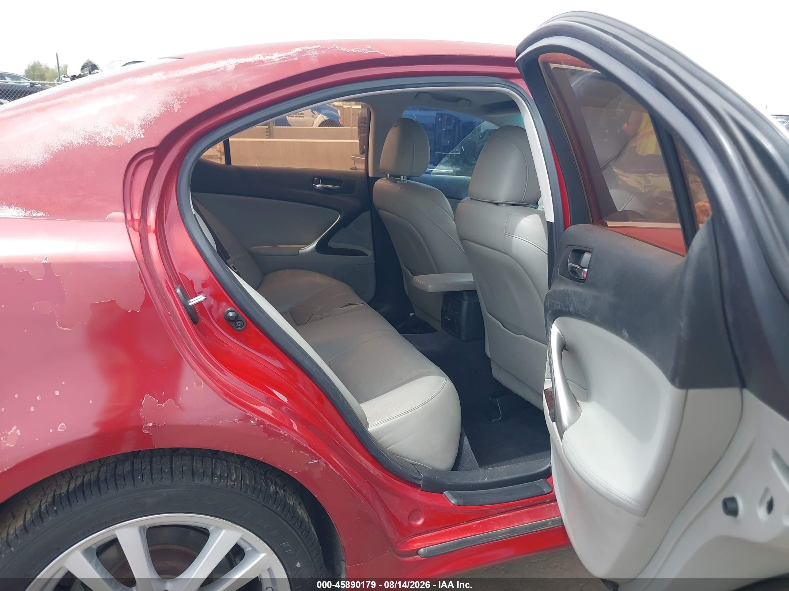 2006 Lexus Is 250   Red vin: JTHBK262865024421