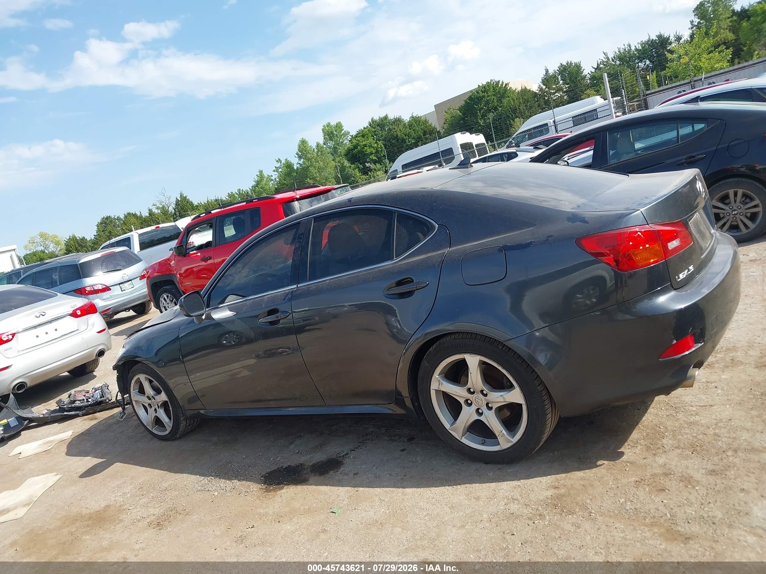 2007 Lexus Is 250   Black vin: JTHBK262872029301